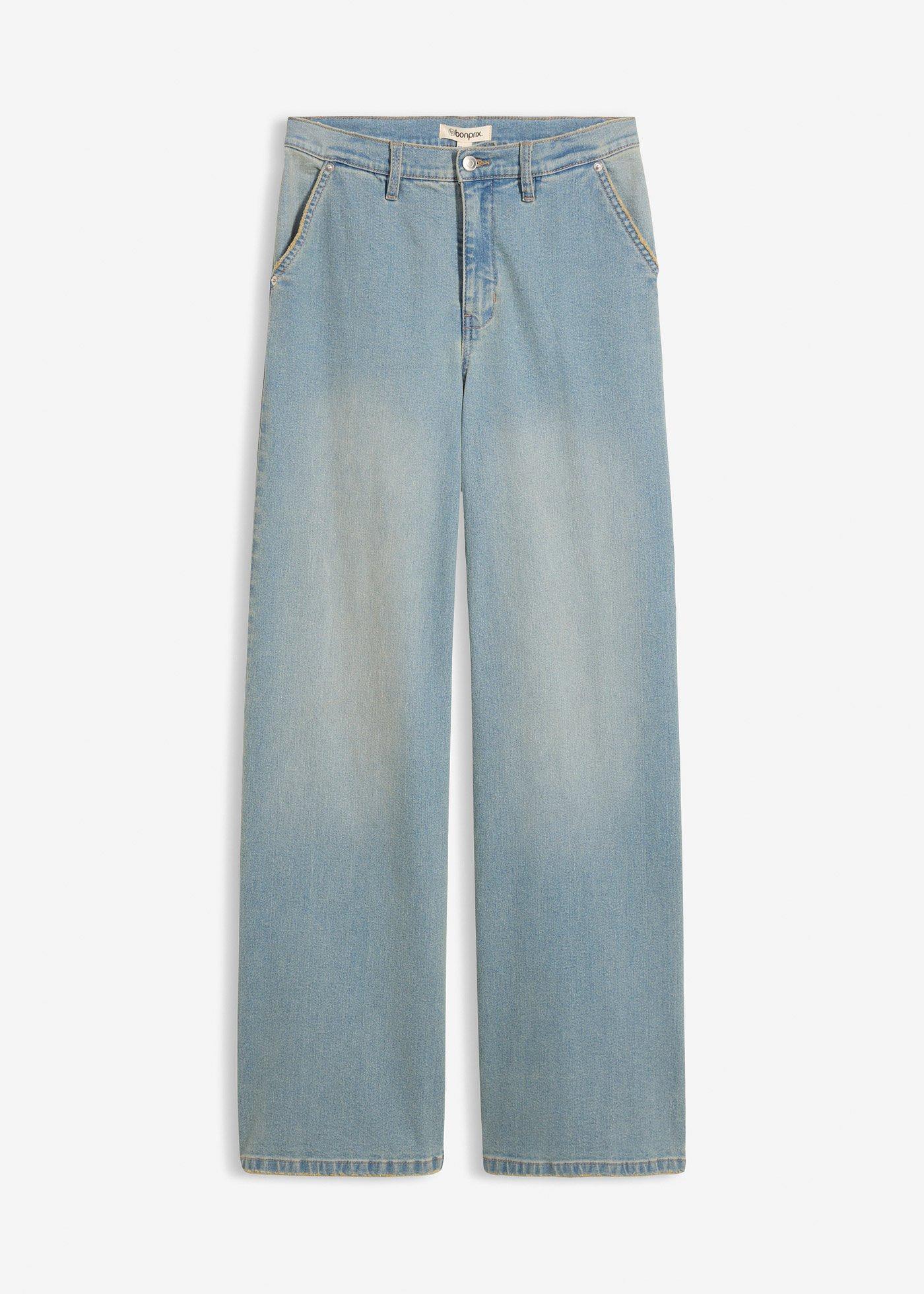 Straight jeans, high waist
