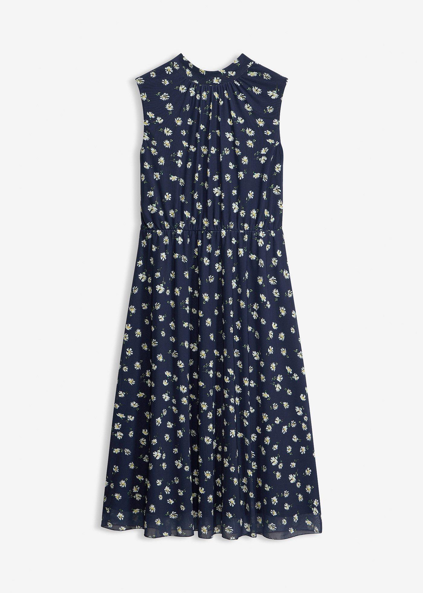 Robe en jersey et mesh fin