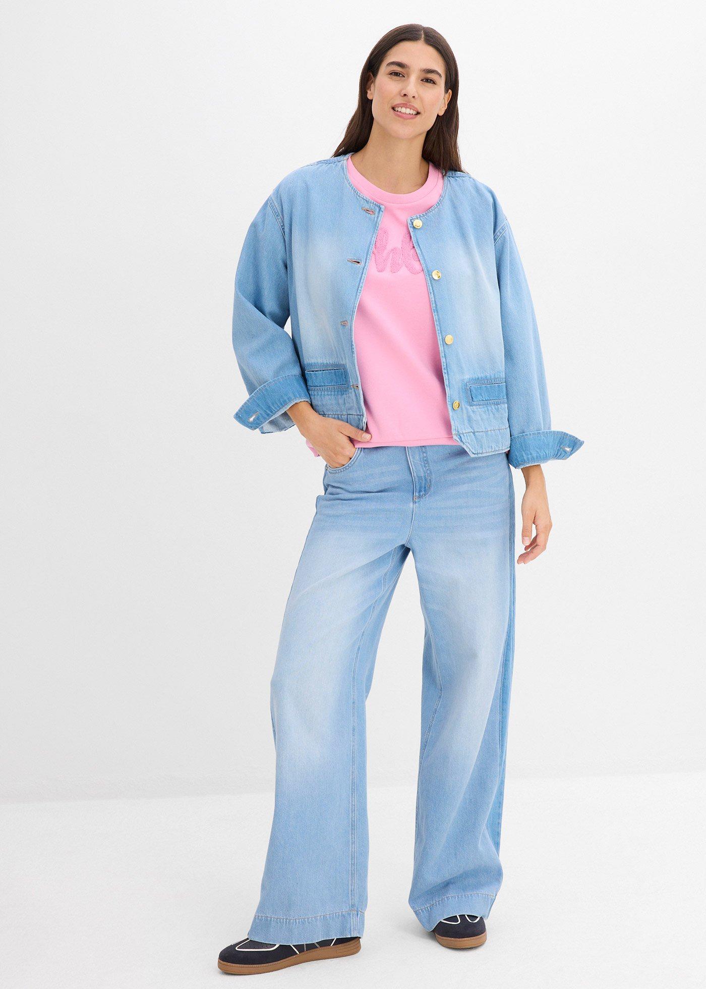 Bluza z mieszanki bawełny - Bonprix
