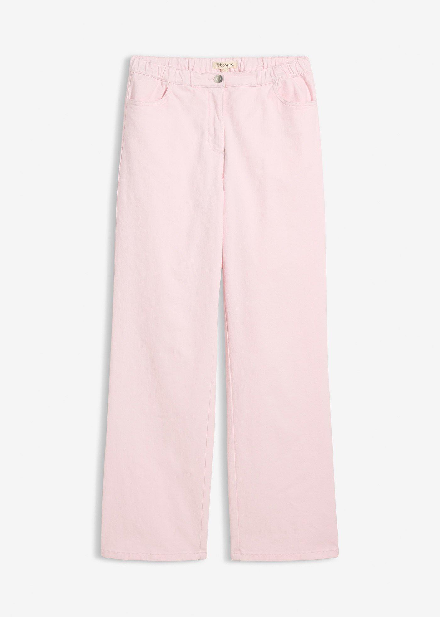 Palazzo broek met comfortband, high waist