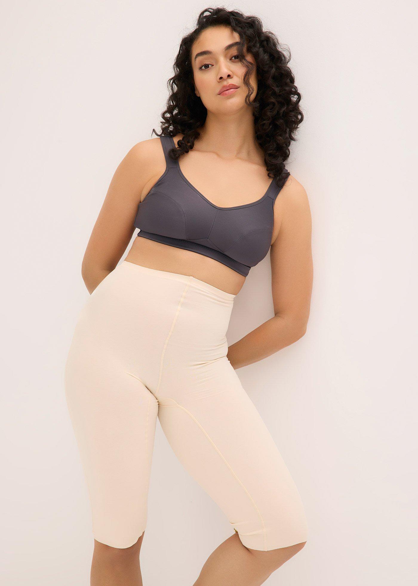 Spodnie capri lekko modelujące z bawełny - Bonprix