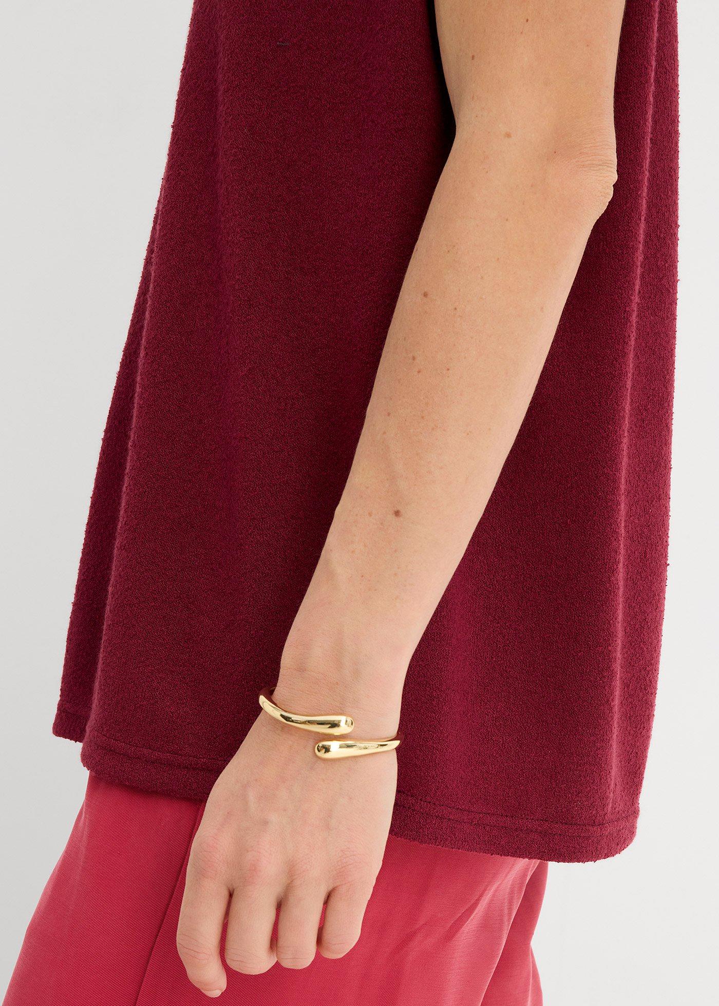 Koszulka oversize w optyce dzianiny - Bonprix