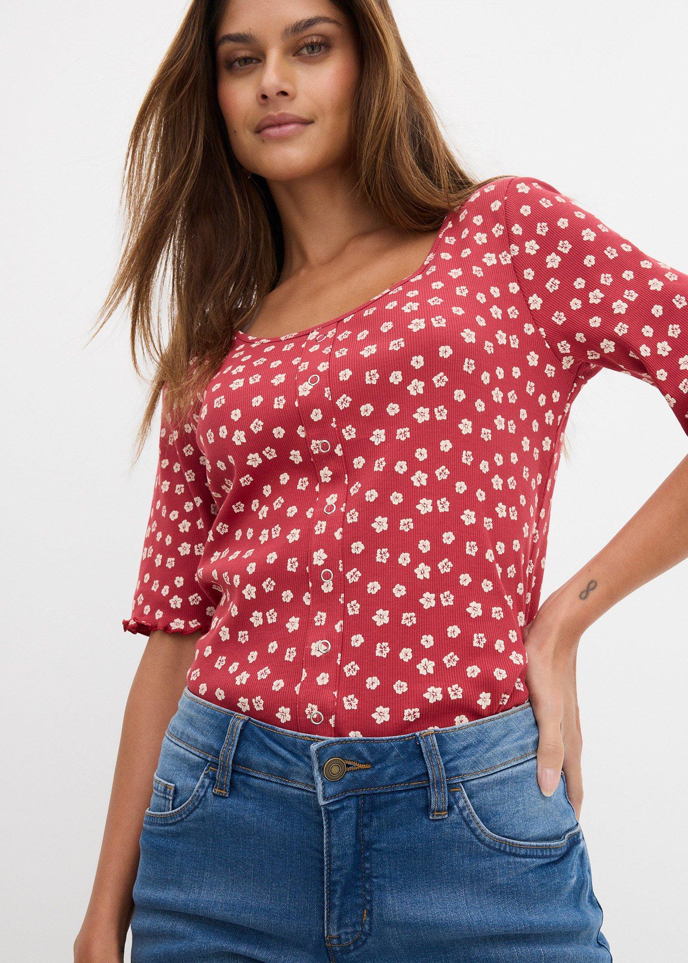 Bermudy dżinsowe Straight, mid waist - Bonprix