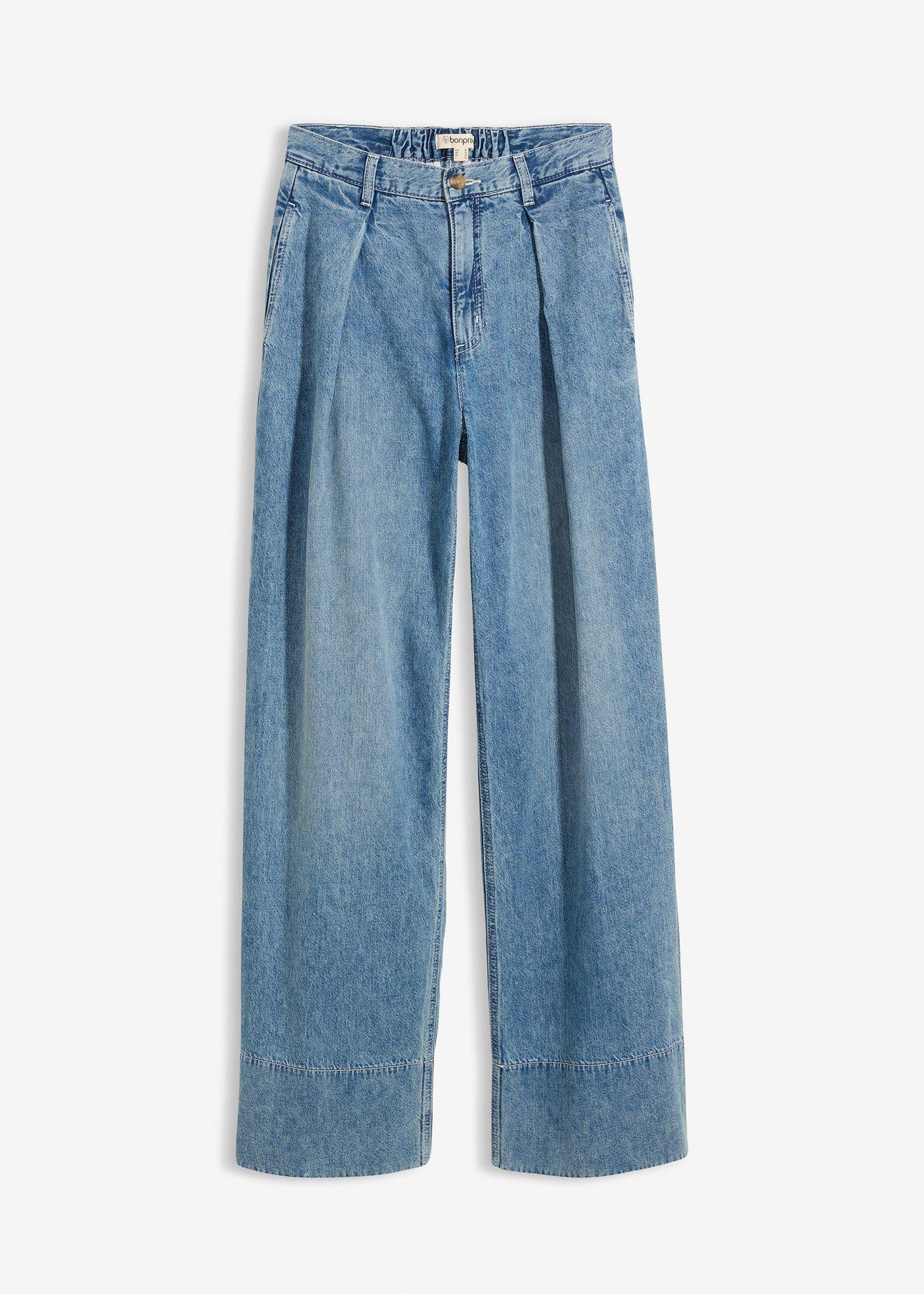 Jean large taille haute