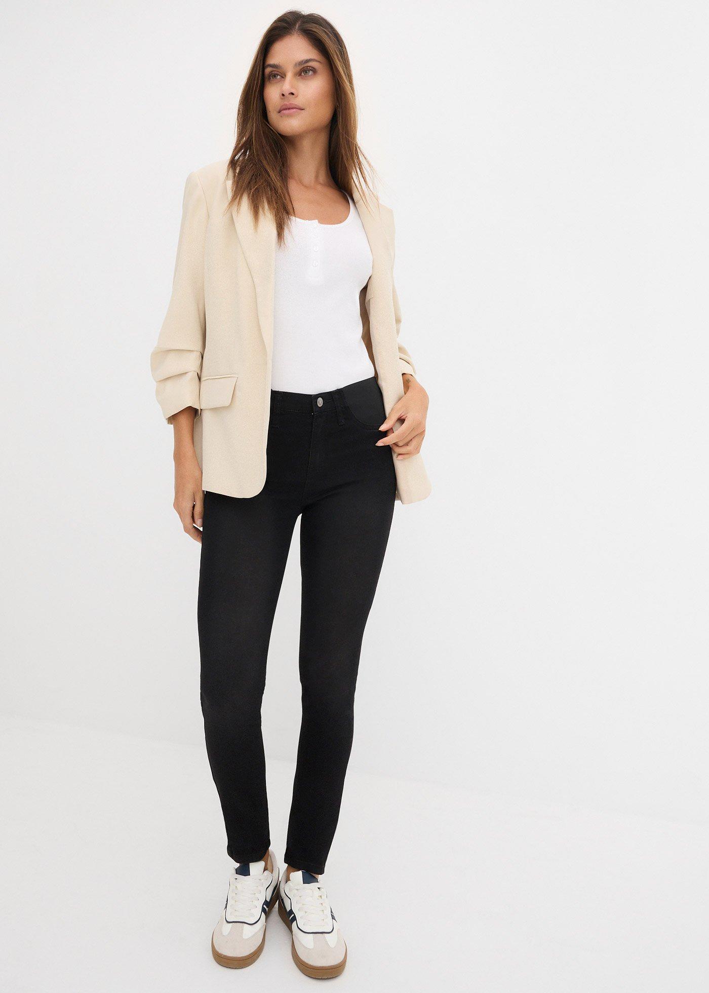 Dżinsy Skinny, mid waist, ze stretchem - Bonprix