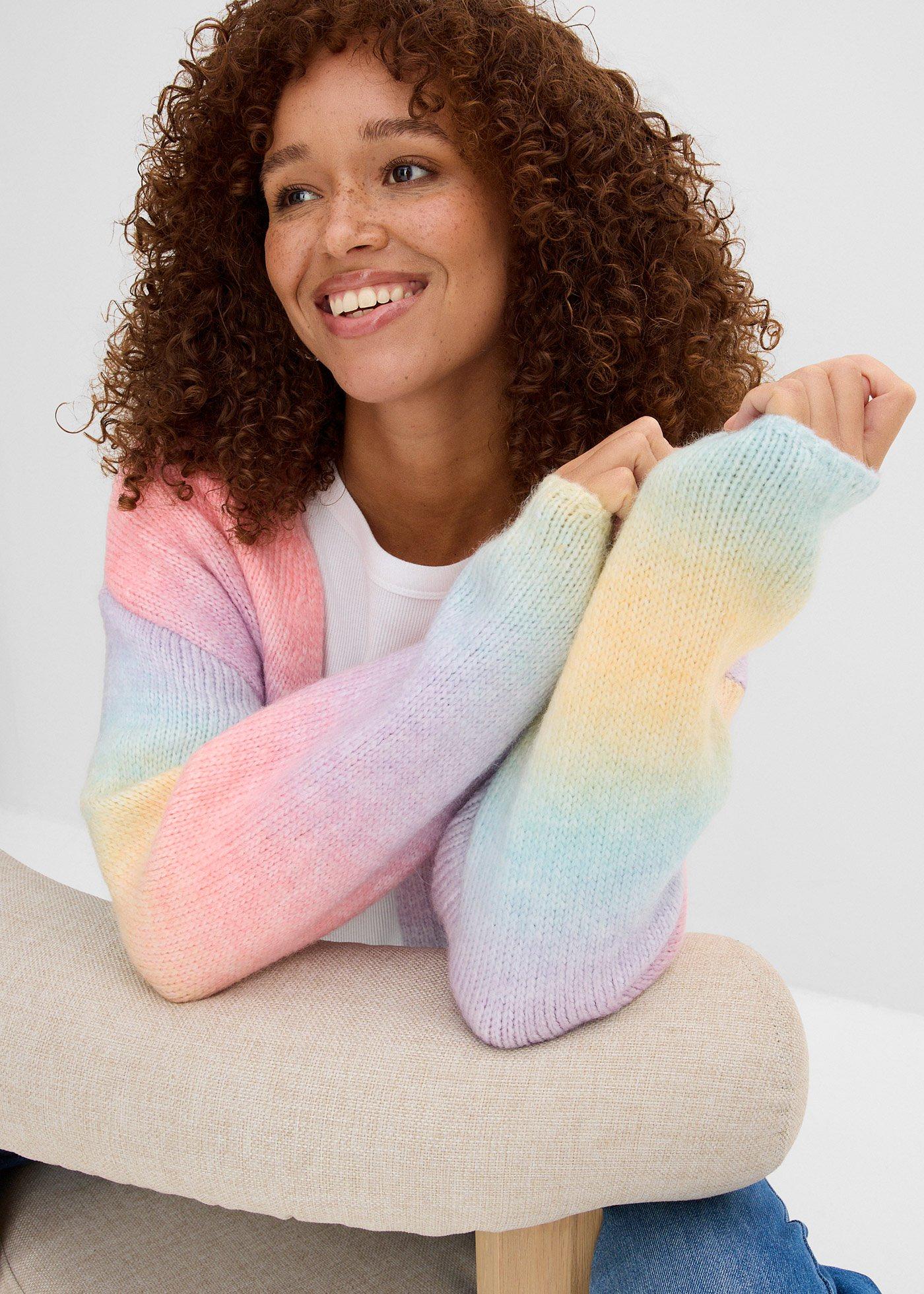 Gruby kardigan z miękkiej mieszanki wełny - Bonprix