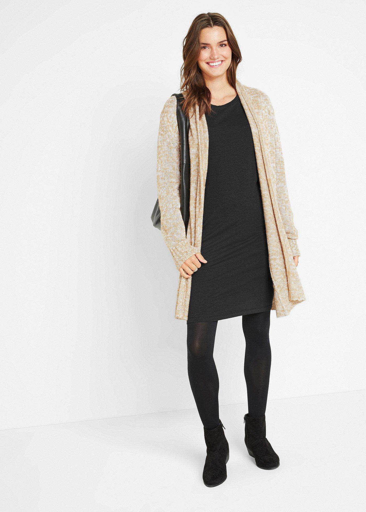 Dopasowana sukienka z dżerseju (2 szt.) - Bonprix