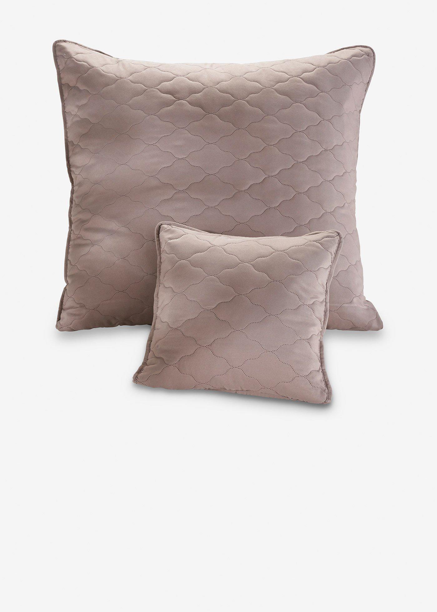 Lot de 2 housses de coussin matelassées