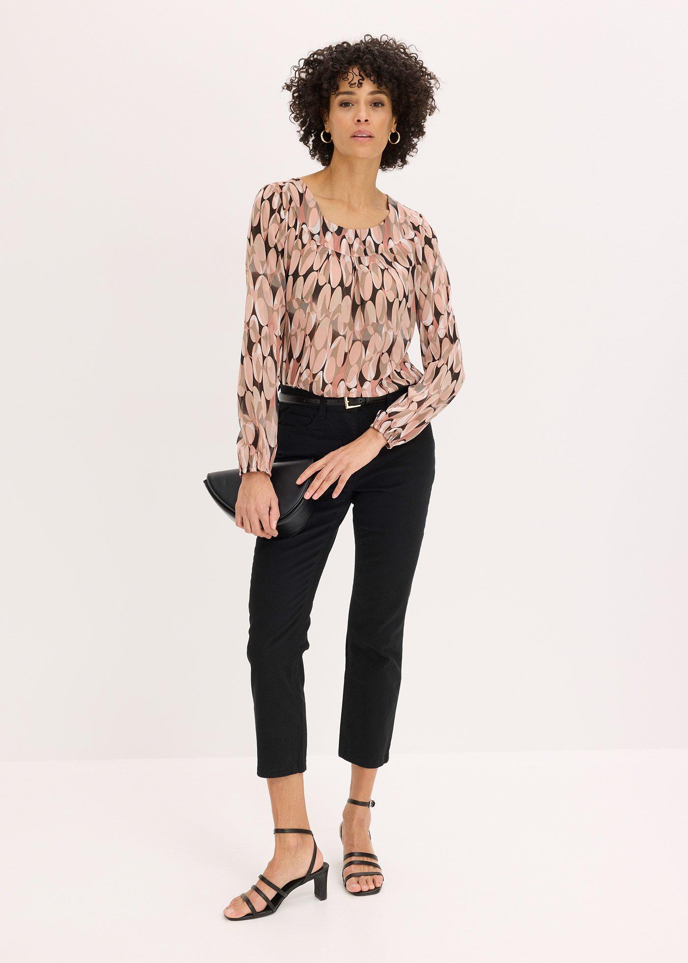 Spodnie ze stretchem 7/8 - Bonprix