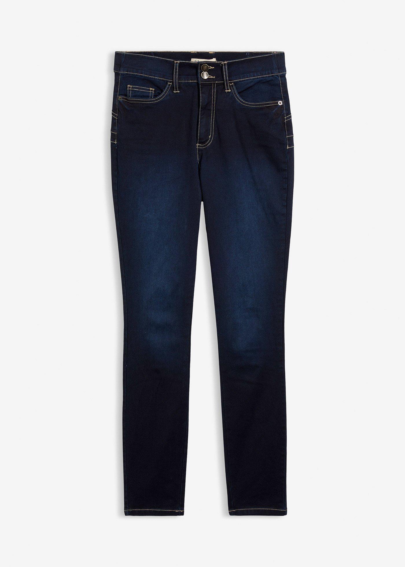 Super strečové džínsy s vysokým pásom, Slim Fit