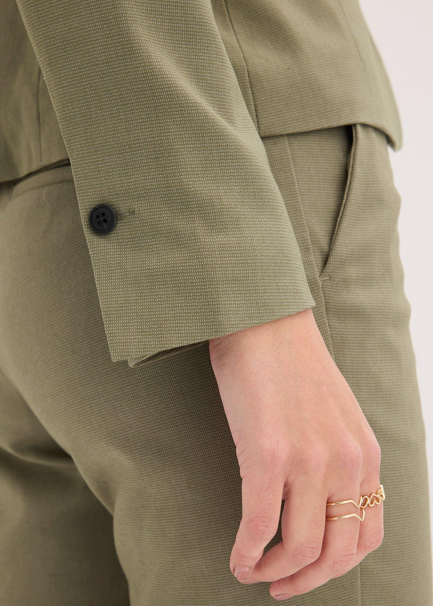 Żakiet z kieszeniami z lamówką, petite - Bonprix