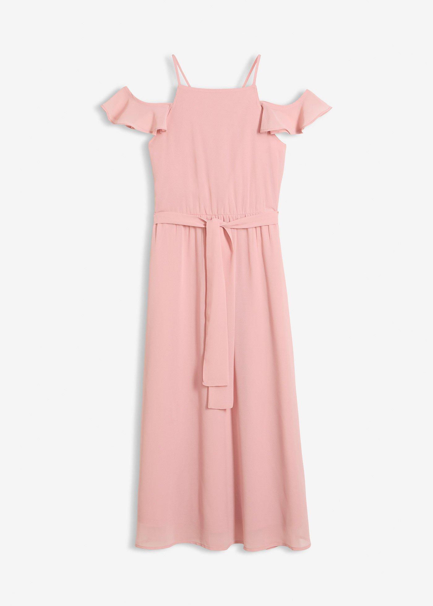 Rozkloszowana sukienka z szyfonu - Bonprix