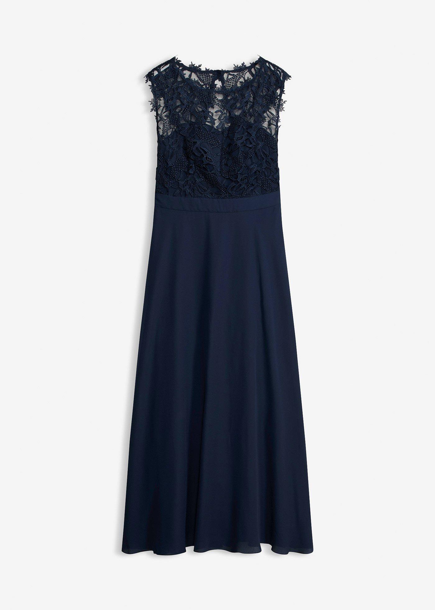 Robe longue avec dentelle