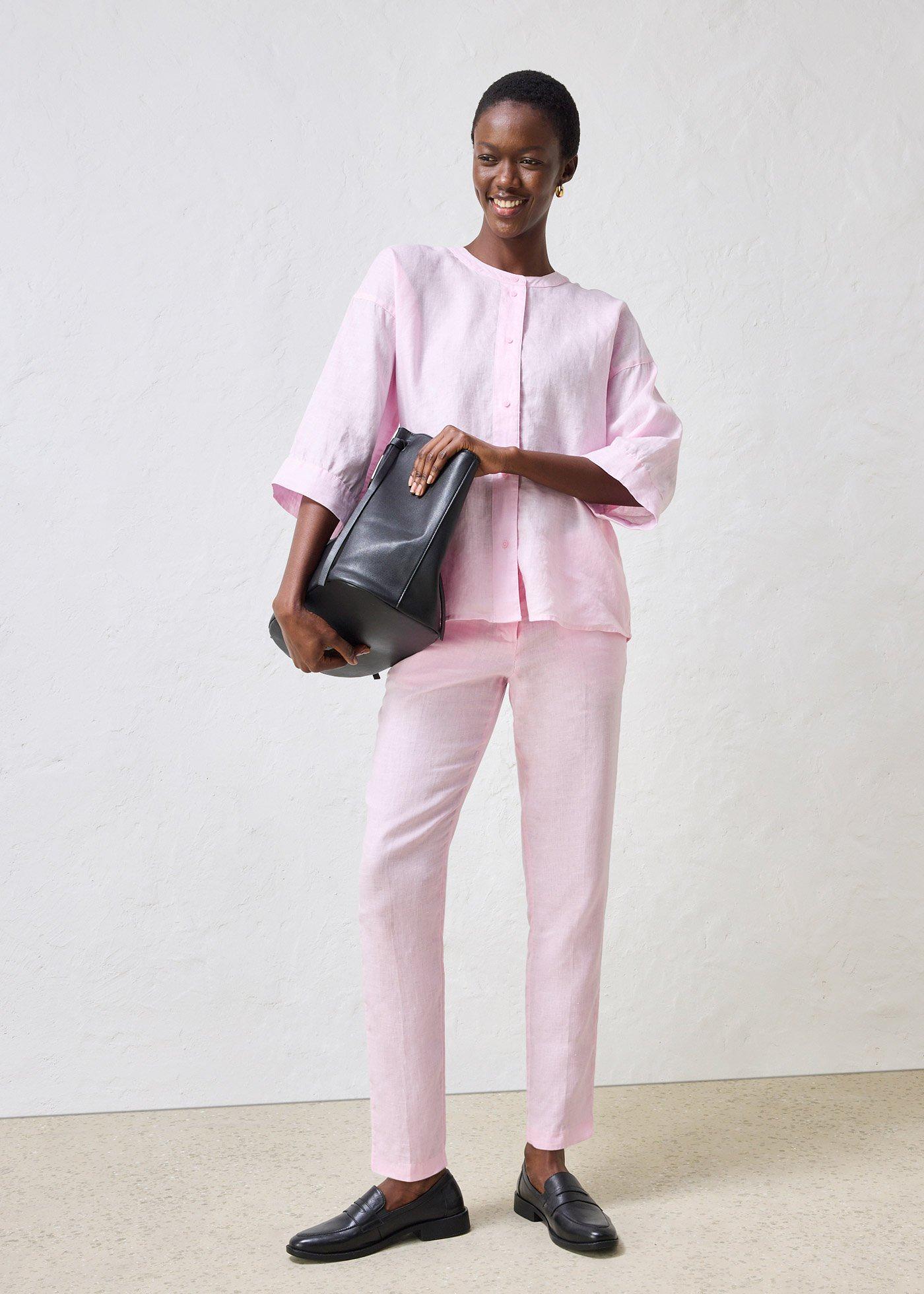 Bluzka oversize z czystego lnu - Bonprix