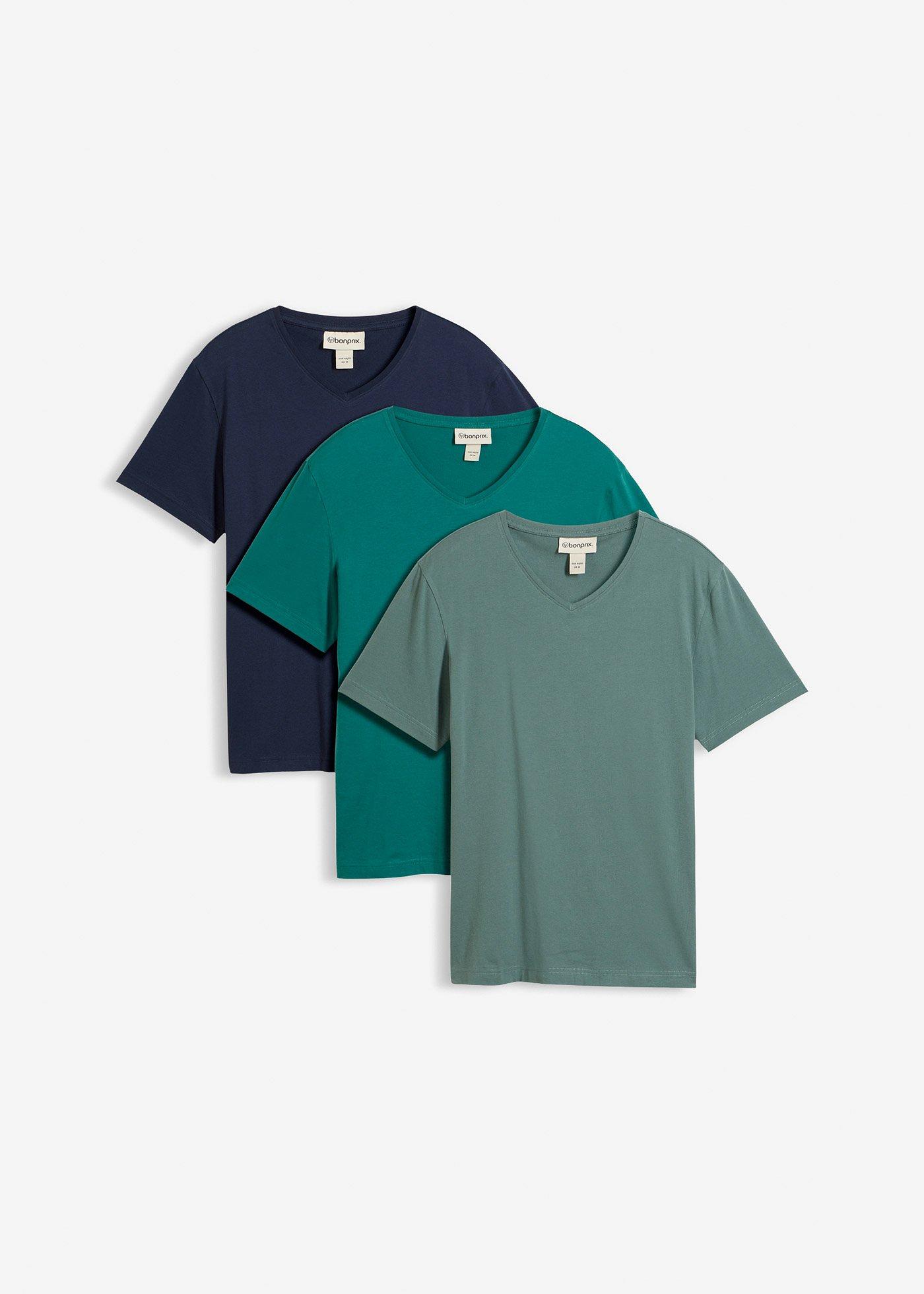 Lot de 3 T-shirts col V