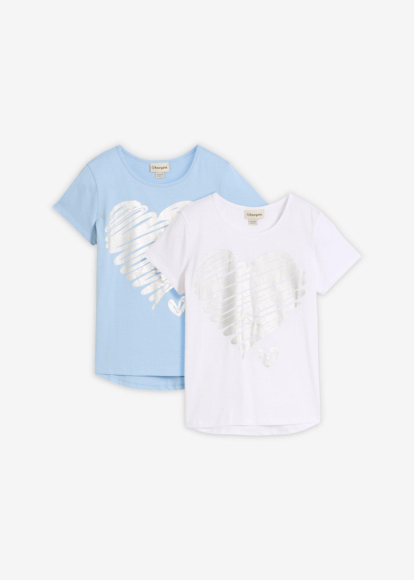 T-shirt (2 szt.), bawełna organiczna - Bonprix