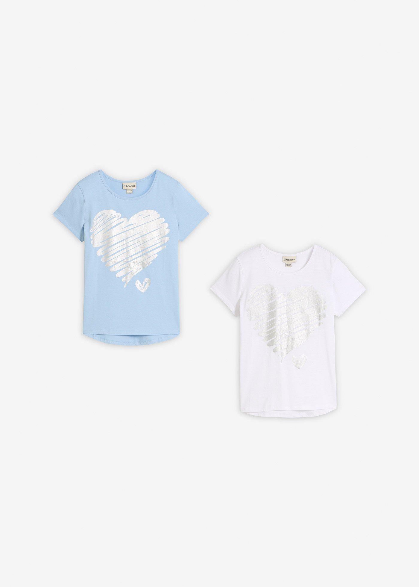 T-shirt  (2 szt.), bawełna organiczna - Bonprix