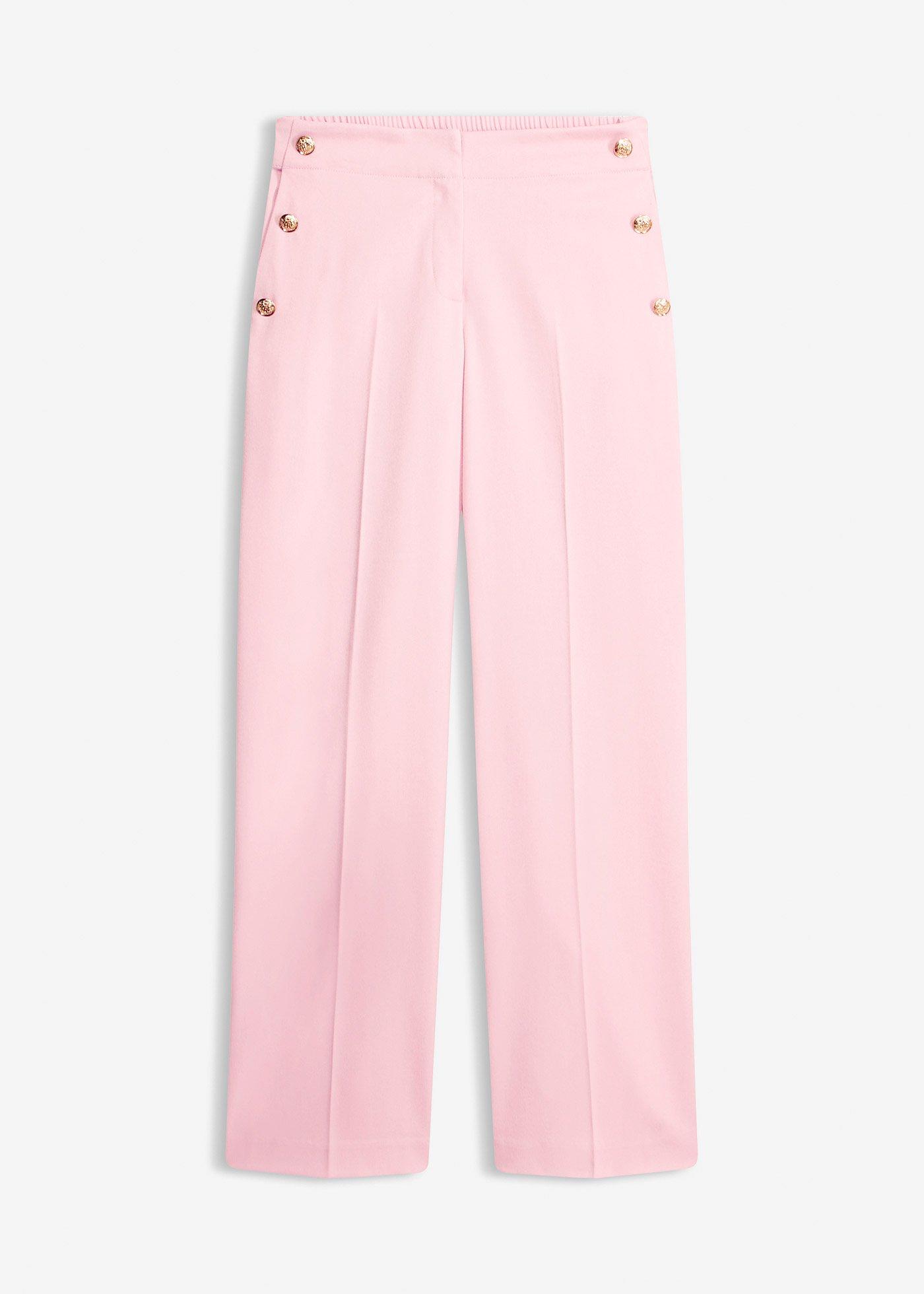 Pantaloni Marlene cu nasturi decorativi
