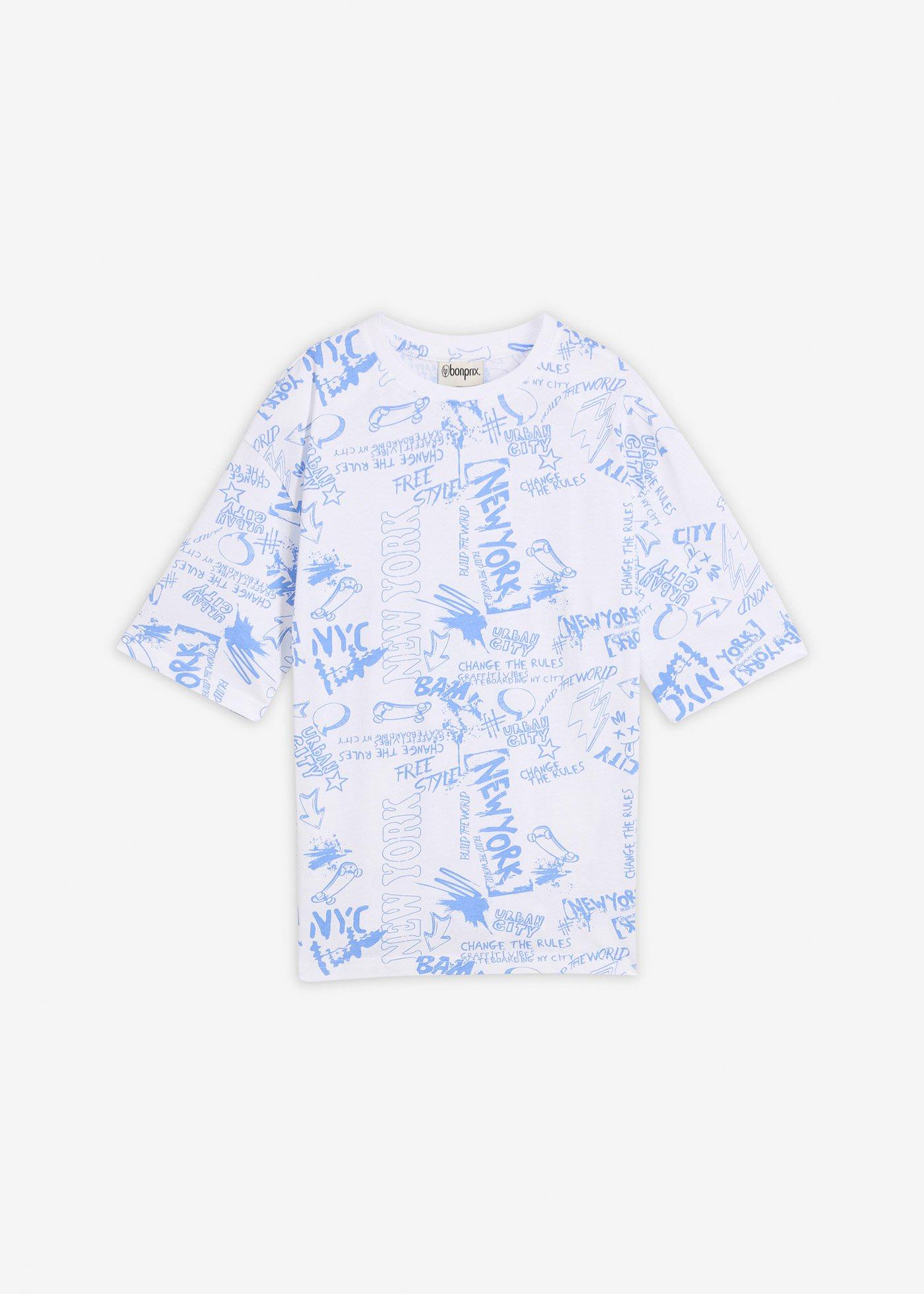 T-shirt loose fit z czystej bawełny organicznej - Bonprix