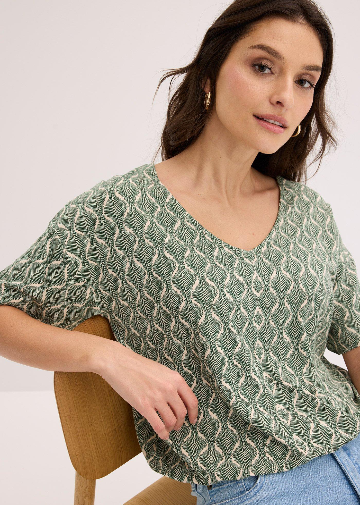 Koszulka oversize z miękkiej mieszanki wiskozy - Bonprix