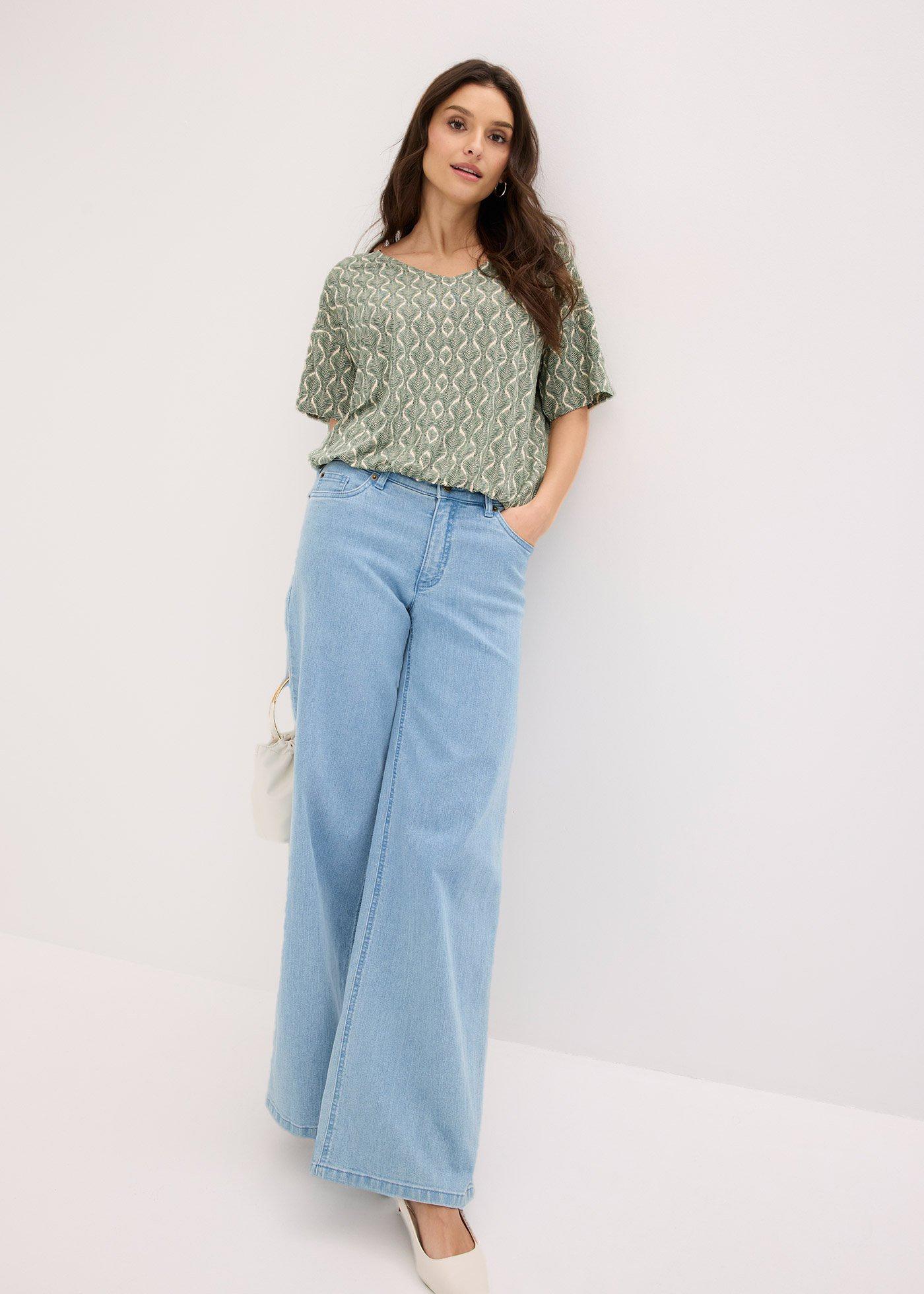 Koszulka oversize z miękkiej mieszanki wiskozy - Bonprix