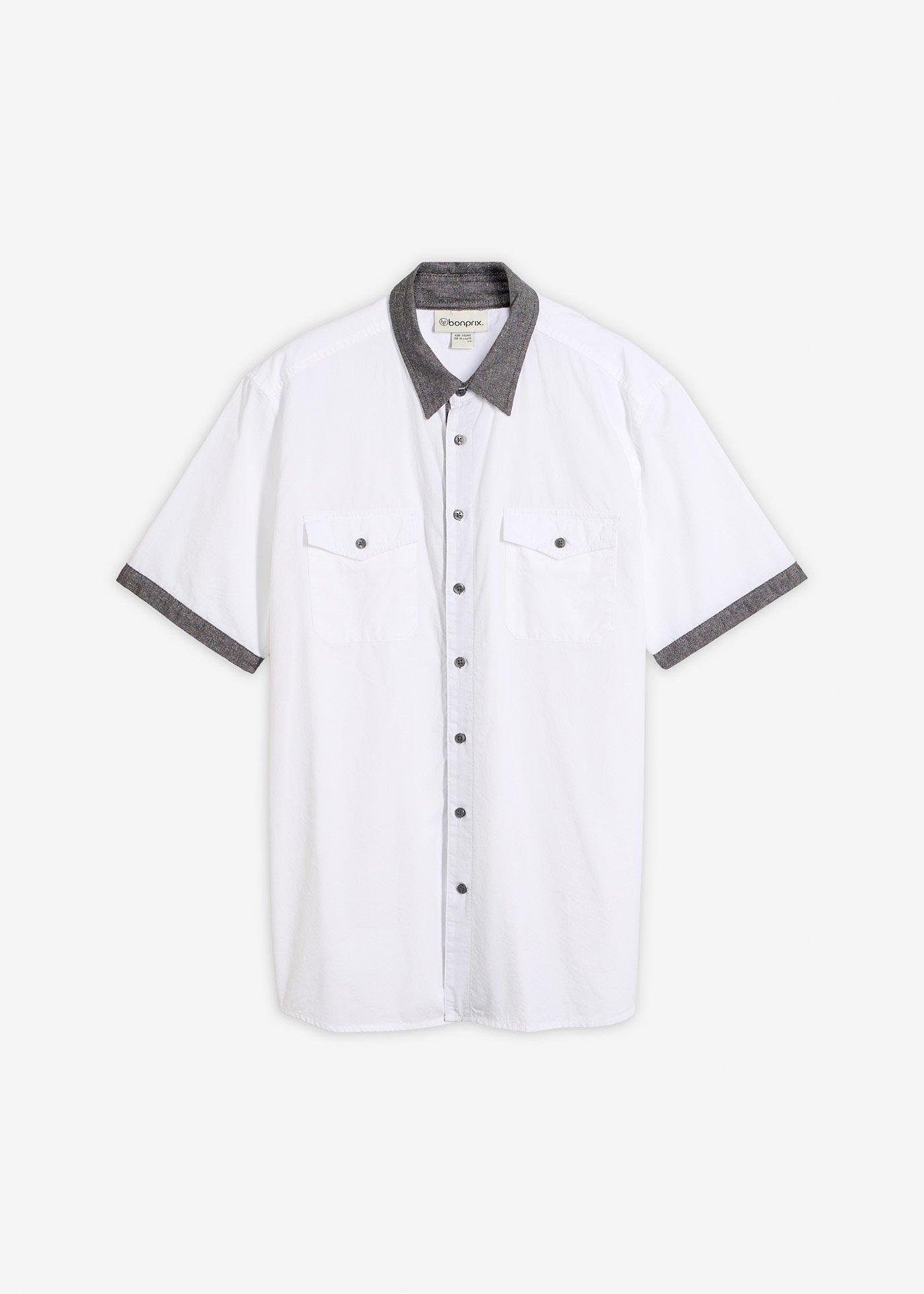Chemise manches courtes style 2en1