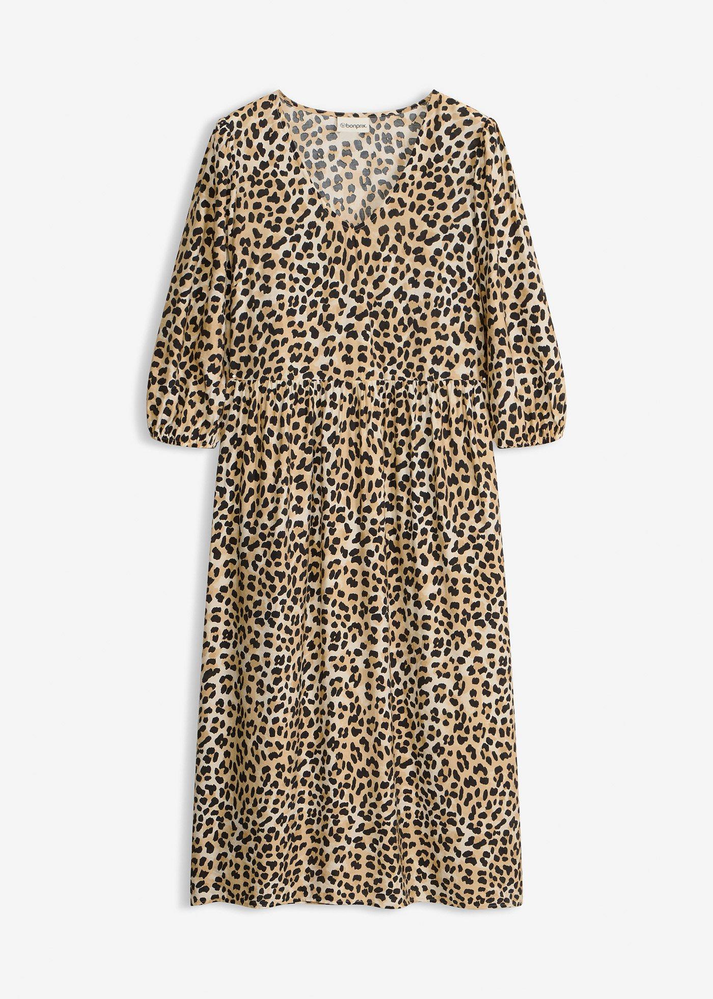 Robe-tunique fluide en viscose majoritaire