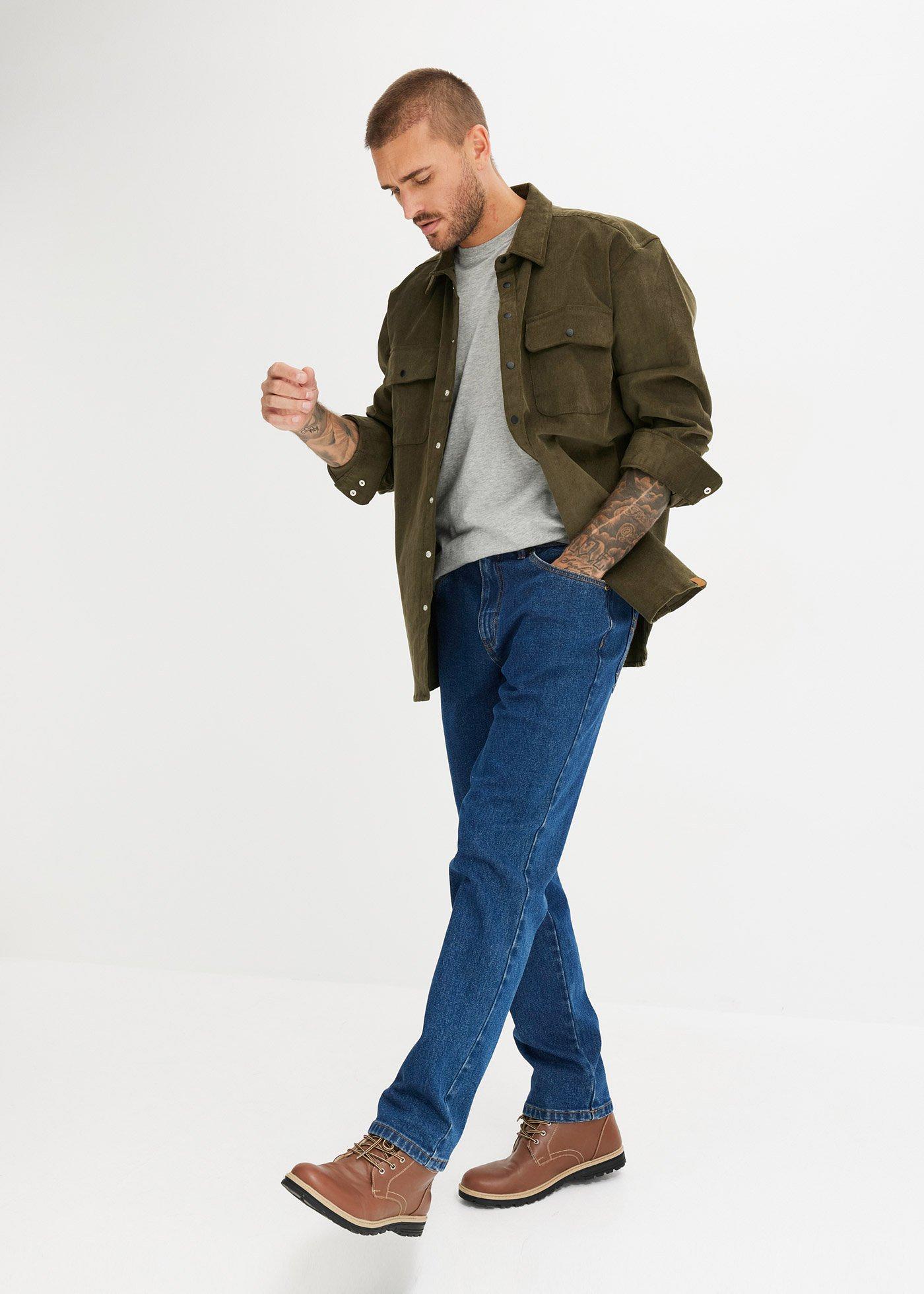 Klasyczne jeansy ze stretchem classic fit, straight - Bonprix