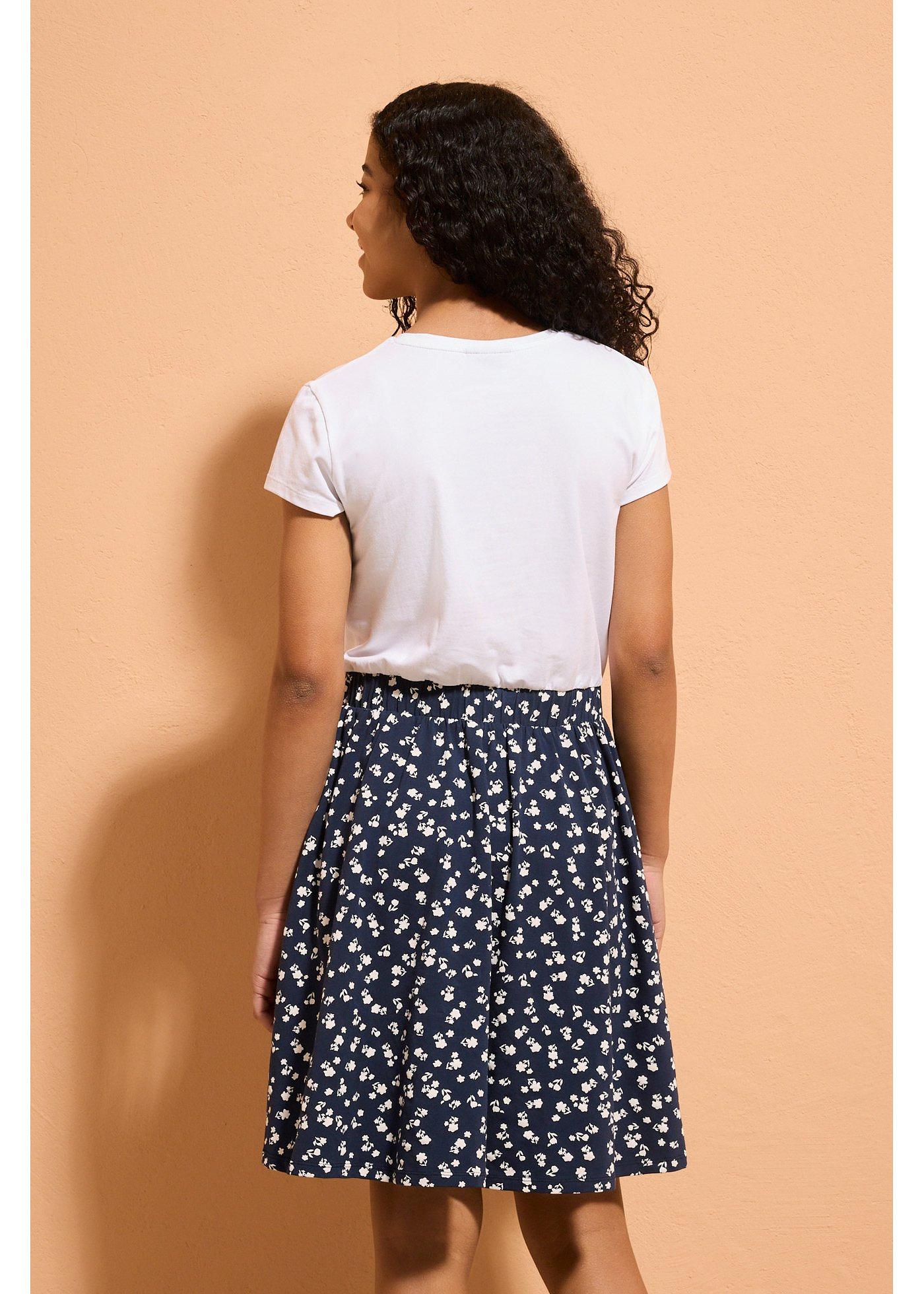 Sukienka z dżerseju z elastycznej mieszanki bawełny organicznej - Bonprix