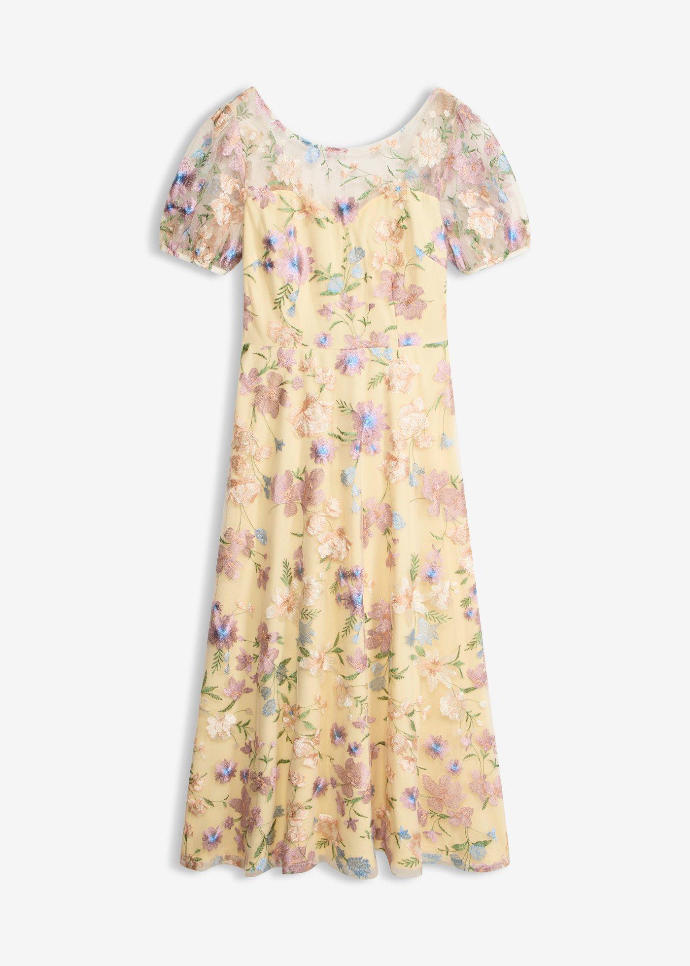 Rochie cu dantelă florală