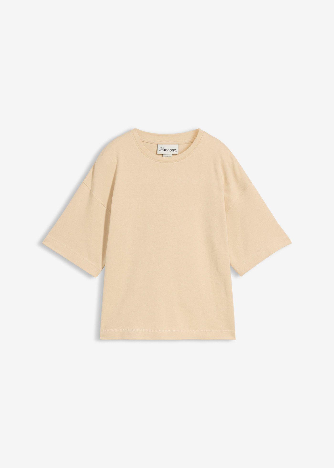 T-shirt boxy en coton épais