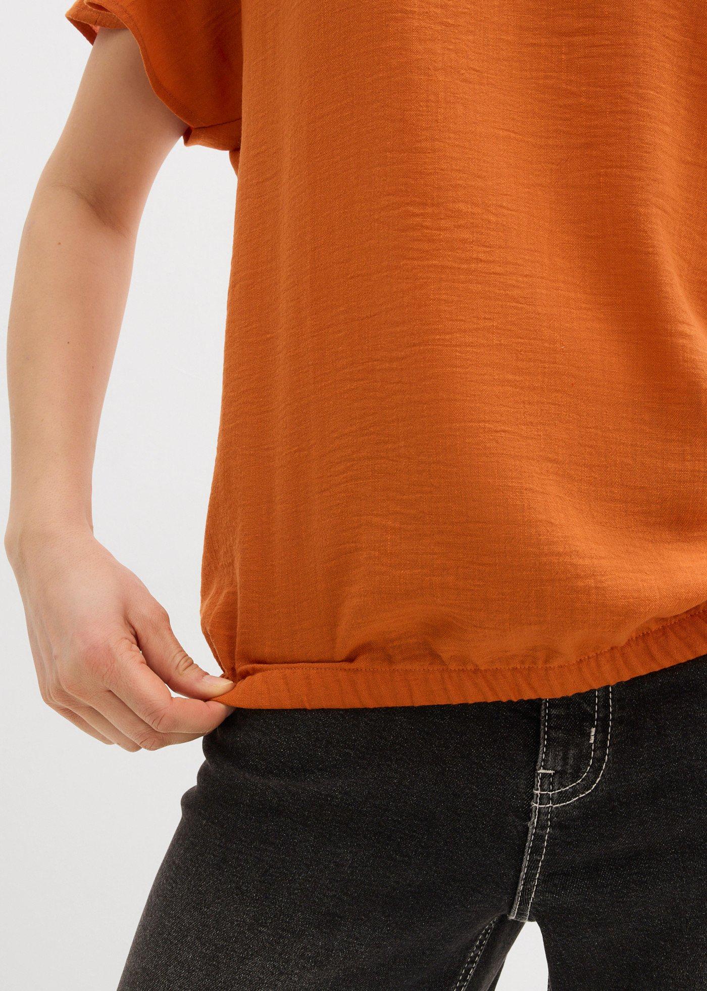 Bluzka oversize z elastycznym brzegiem - Bonprix
