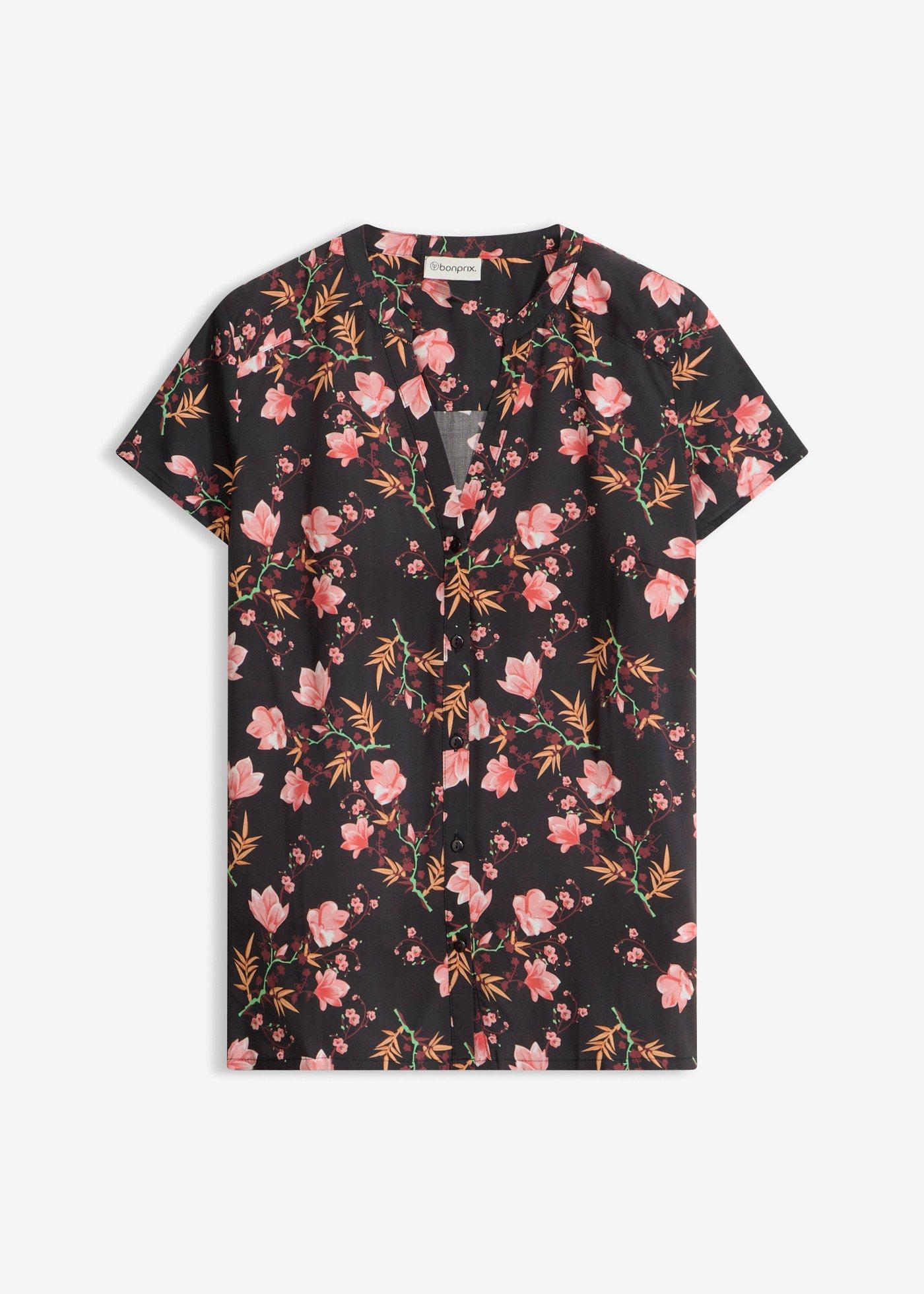 Chemisier manches courtes 100% viscose