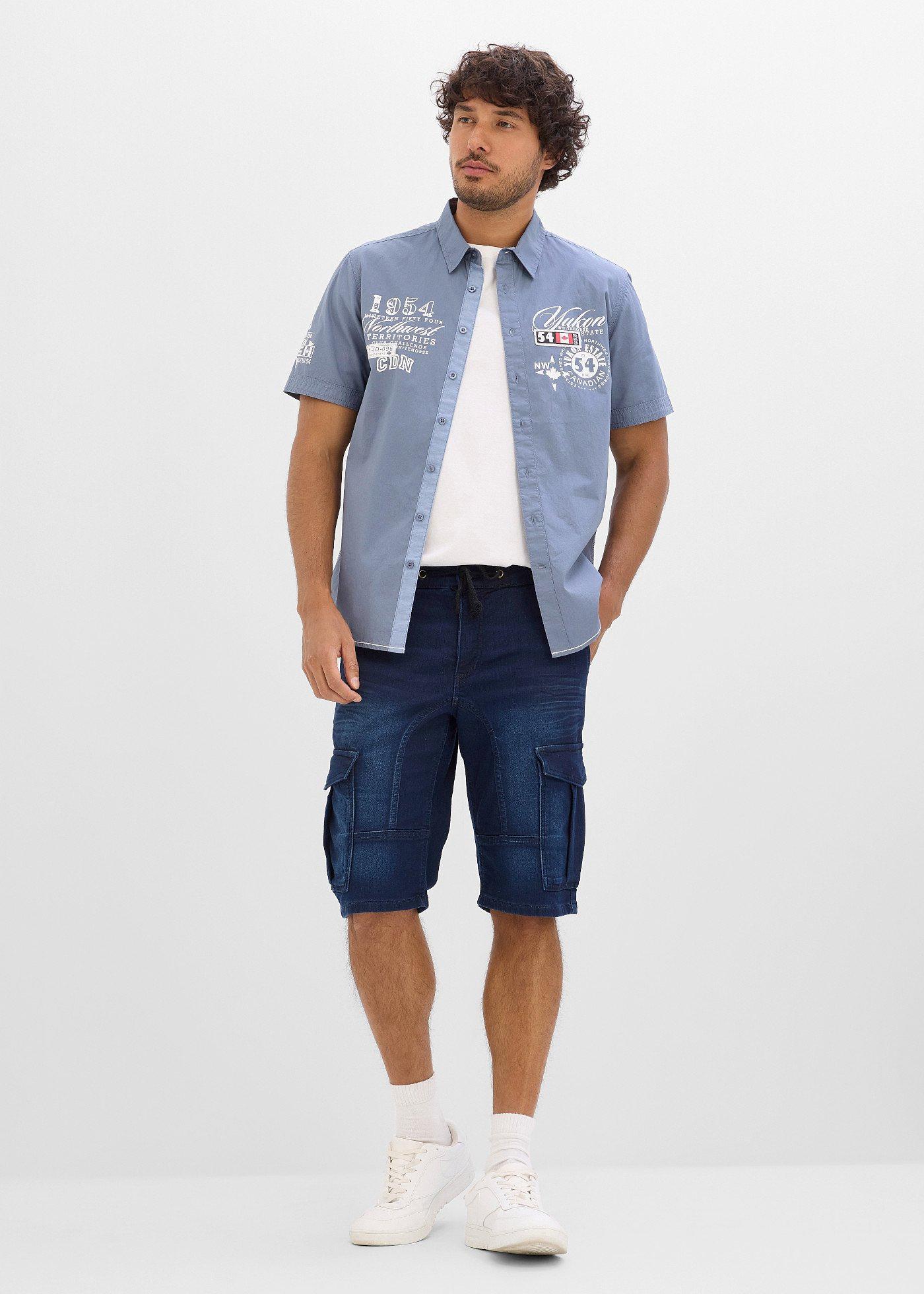 Koszula z krótkim rękawem, slim fit - Bonprix