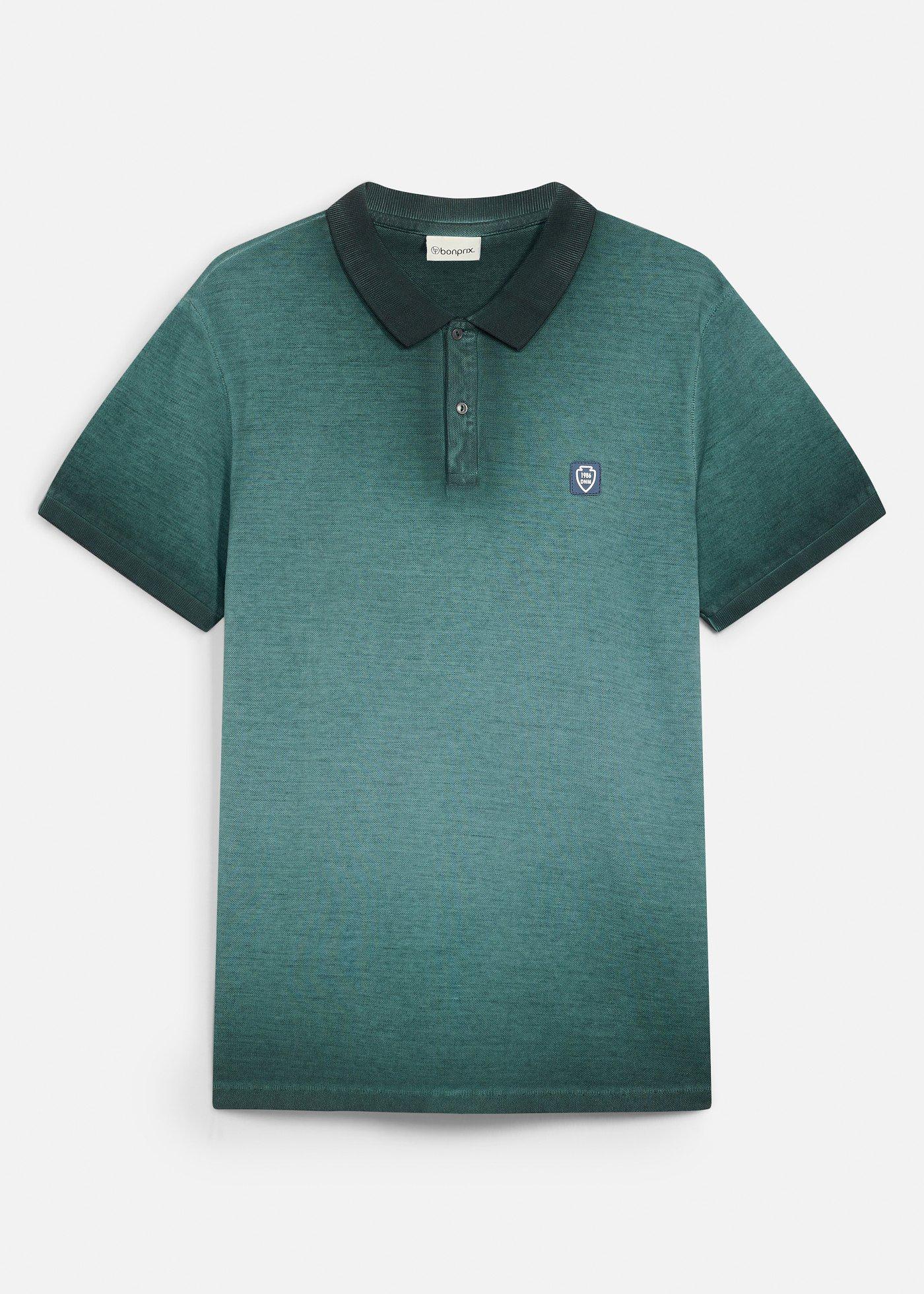 Polo piqué aspect délavé