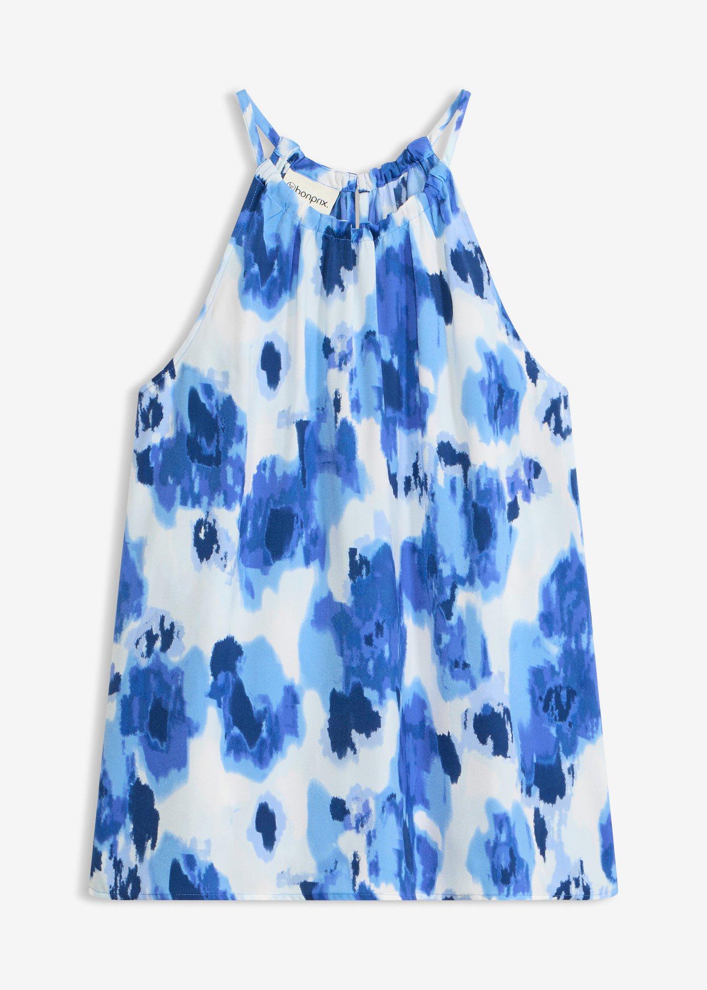 Blouse sans manches imprimée