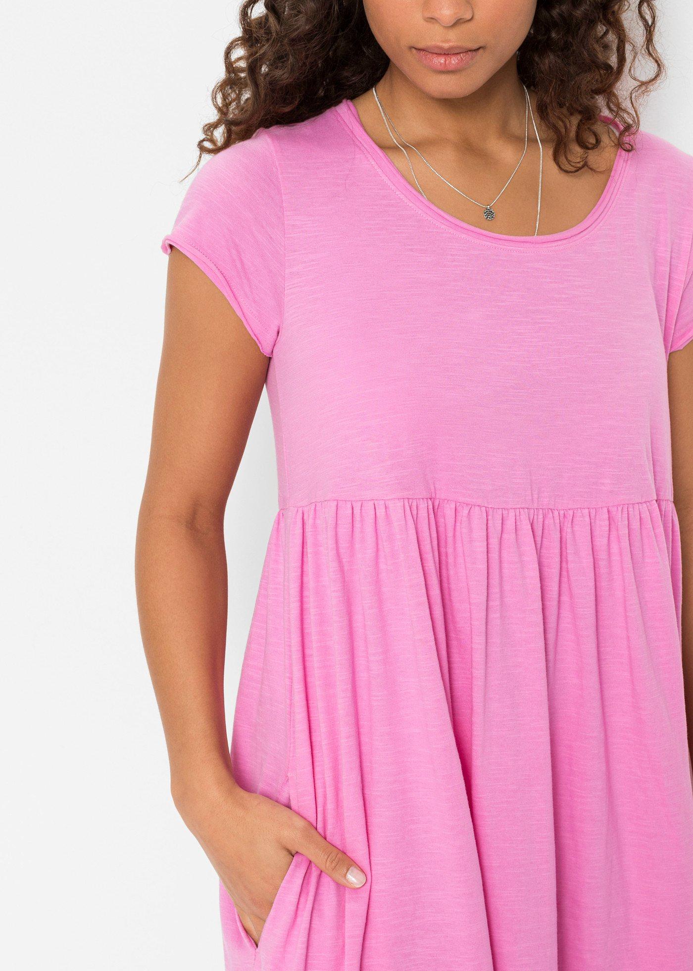 Sukienka T-shirtowa z bawełny organicznej - Bonprix