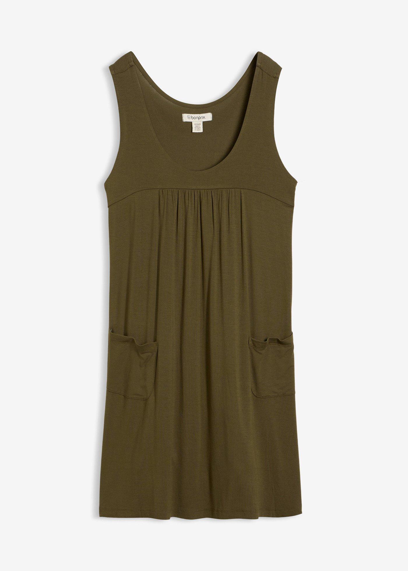Robe courte en jersey en viscose douce