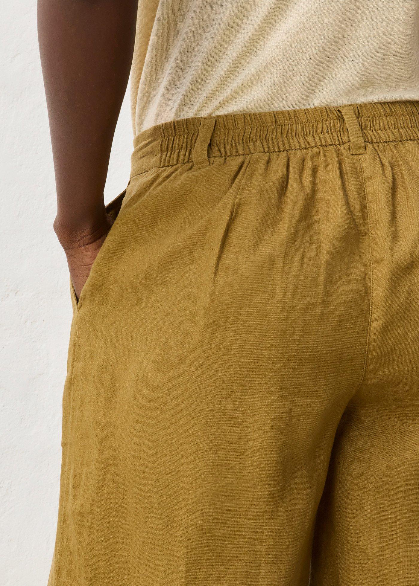 Spodnie culotte z czystego lnu - Bonprix