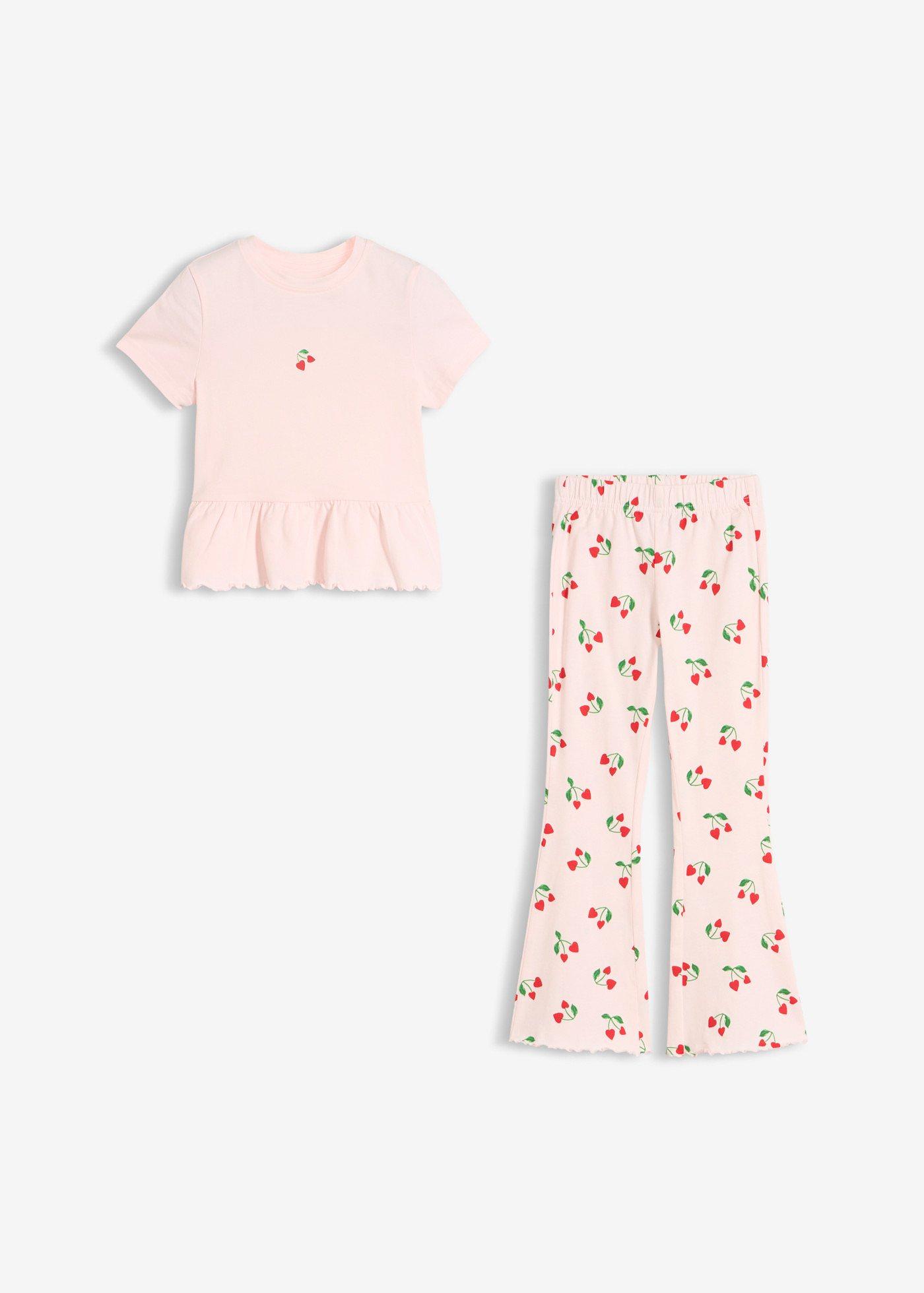 Koszulka i rozkloszowane legginsy (komplet 2-cz.) - Bonprix