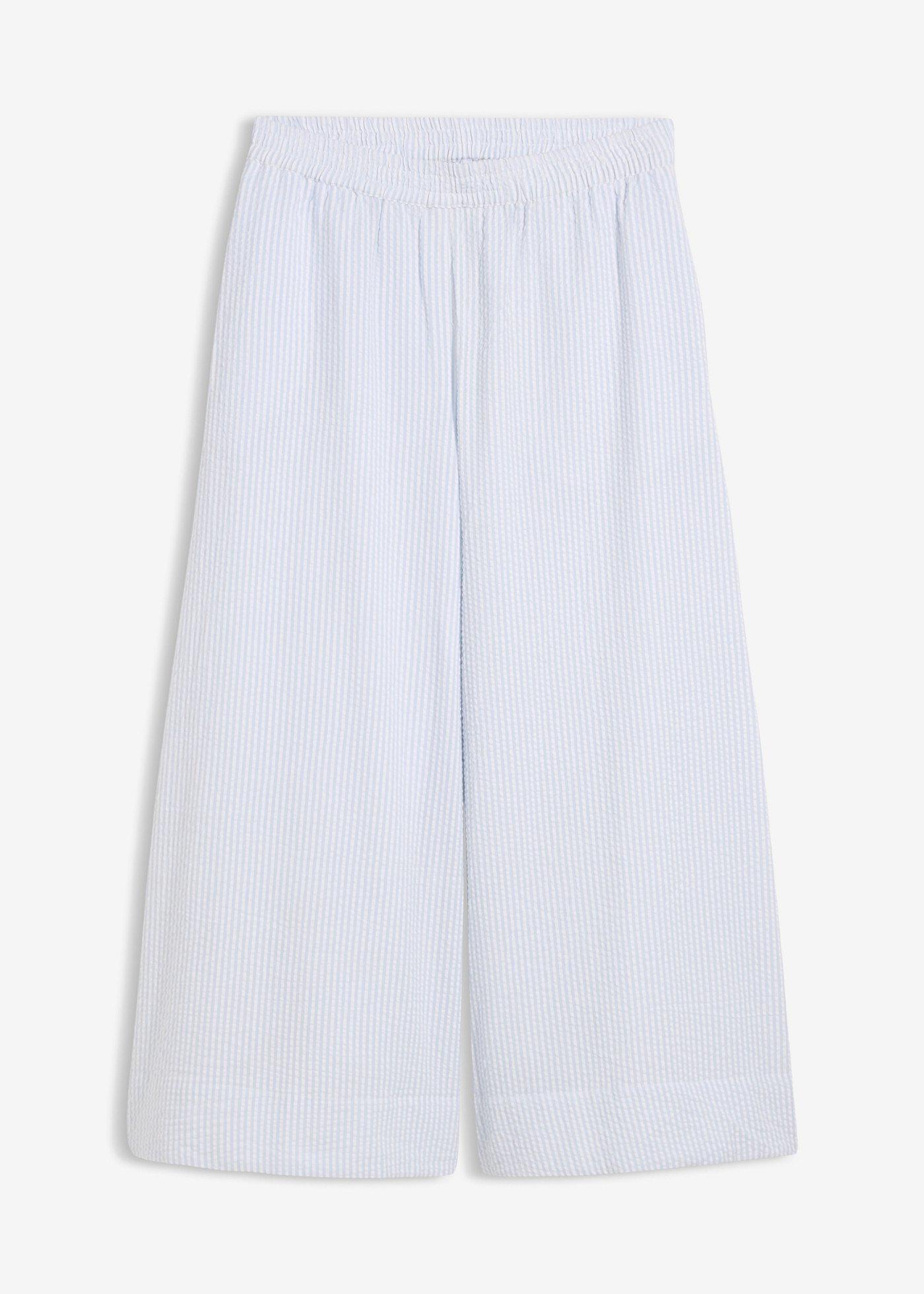 Jupe-culotte en seersucker