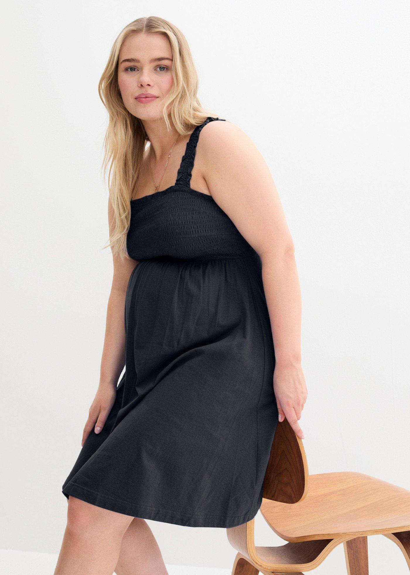 Sukienka ciążowa z bawełny organicznej (2 szt.) - Bonprix