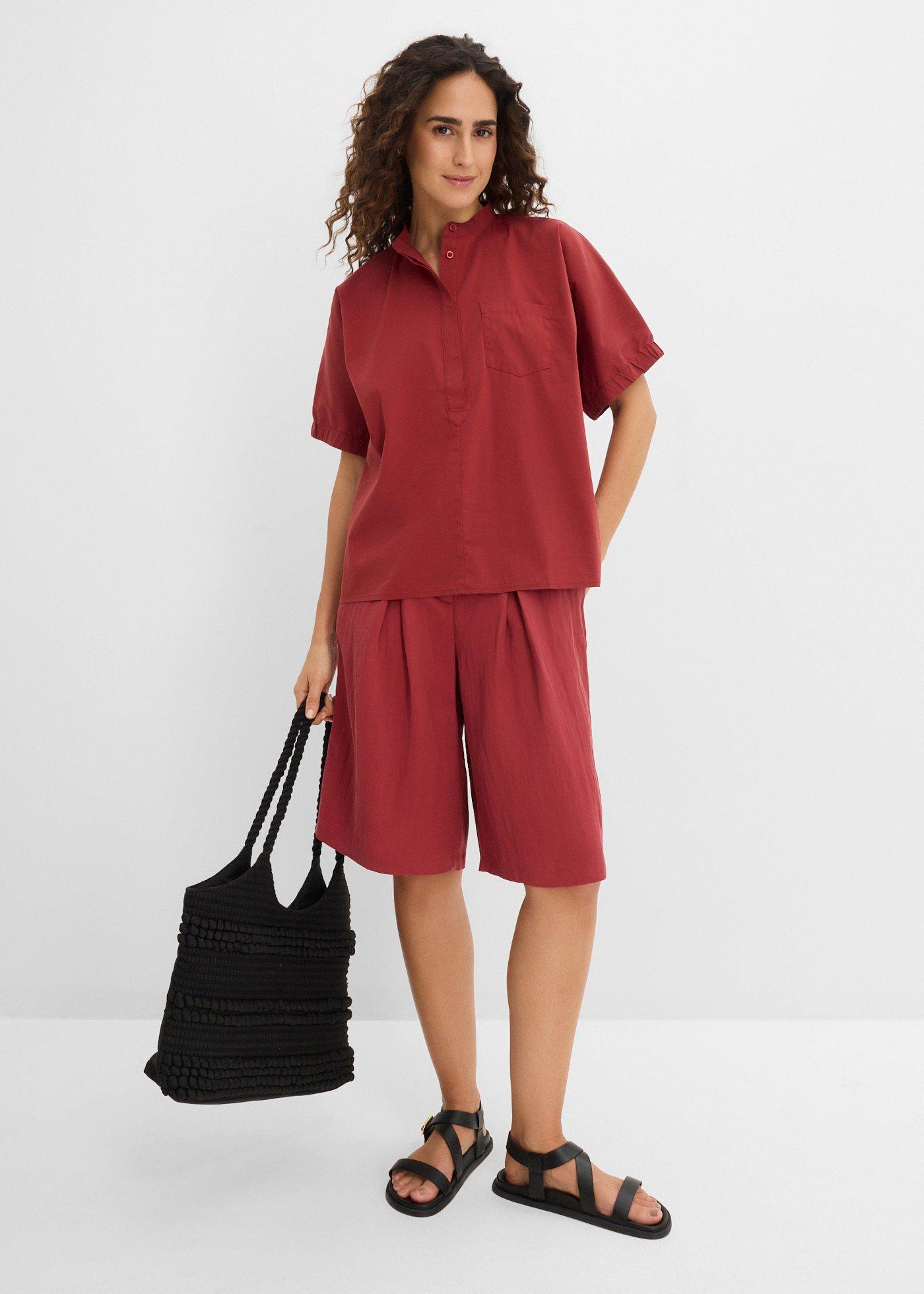 Bluzka oversize z krótkim rękawem - Bonprix