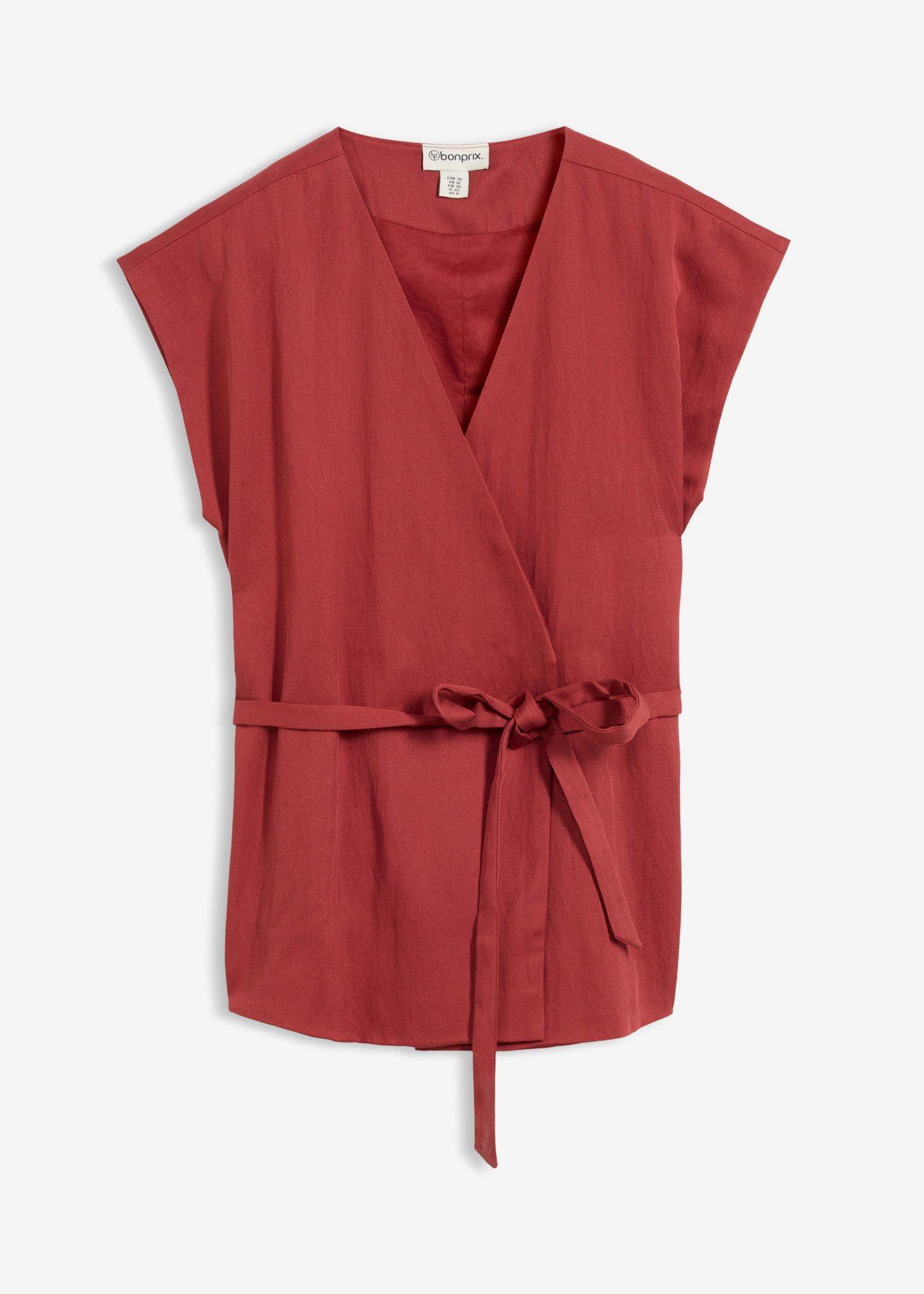 Gilet sans manches avec ceinture
