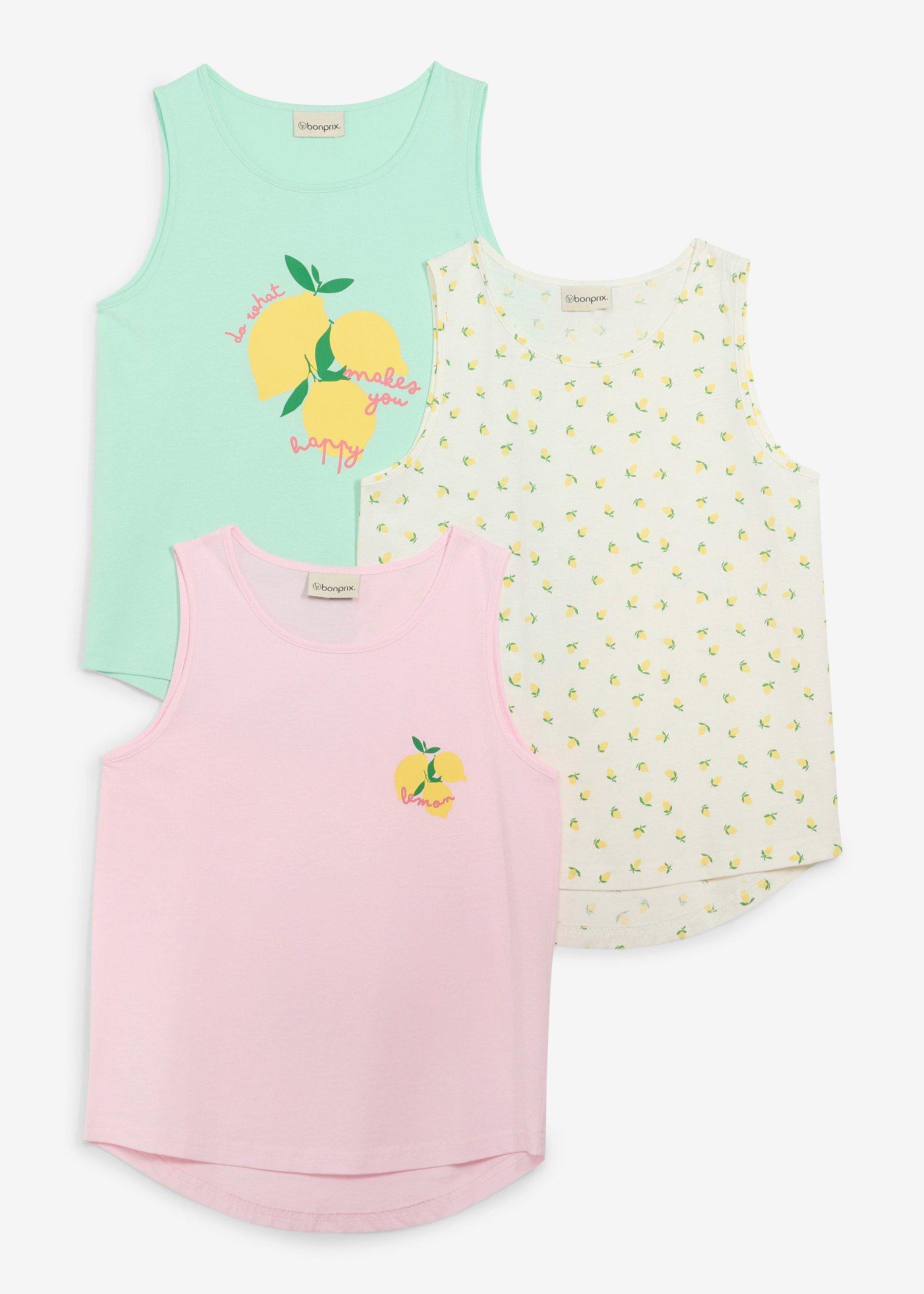 Lot de 3 tops 100% coton