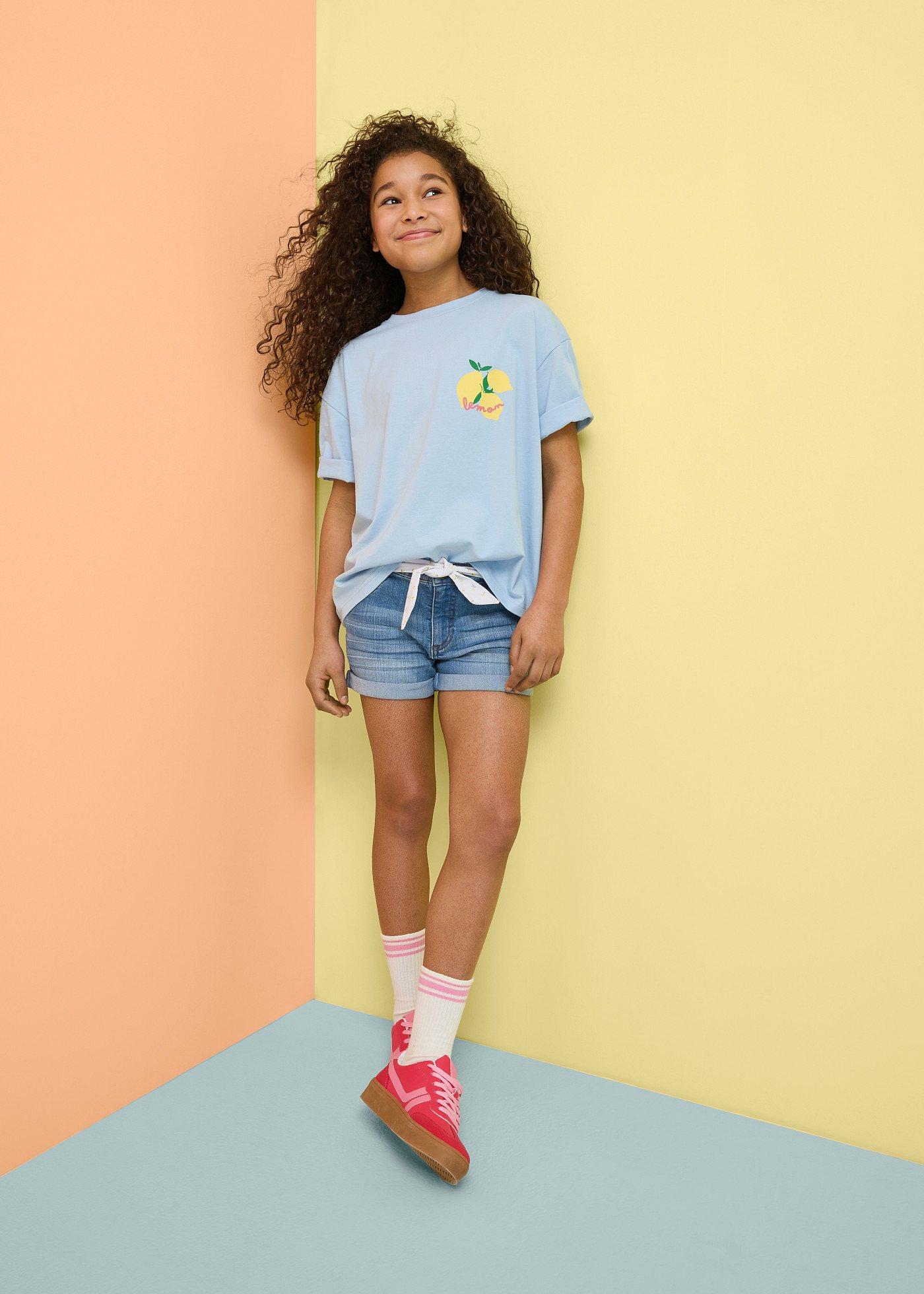 T-shirt oversize z czystej bawełny organicznej - Bonprix