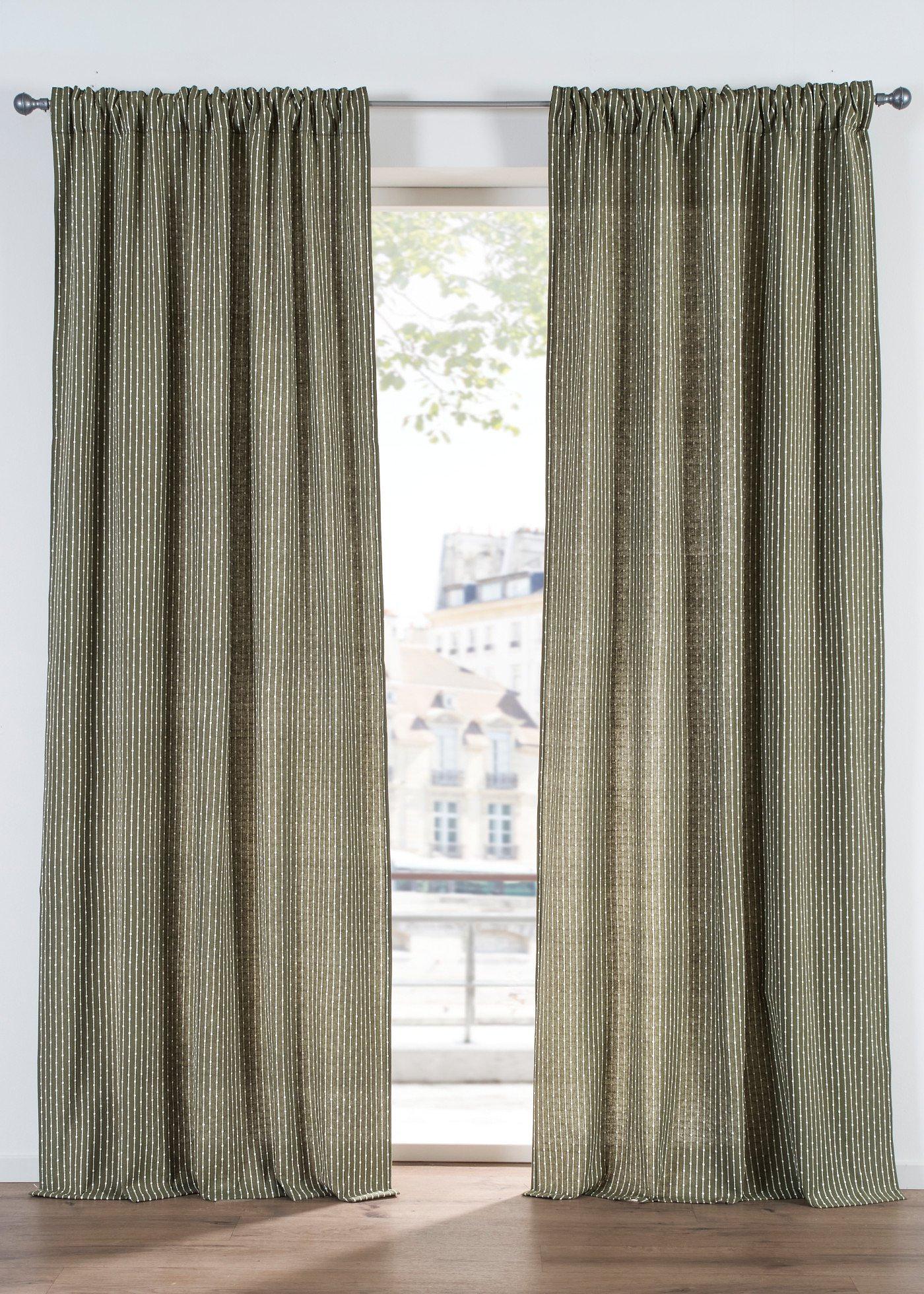 Voilage tissé en coton (1 pce)