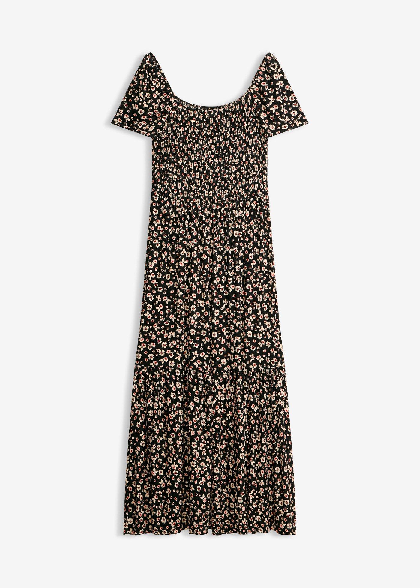Robe longue en viscose extensible