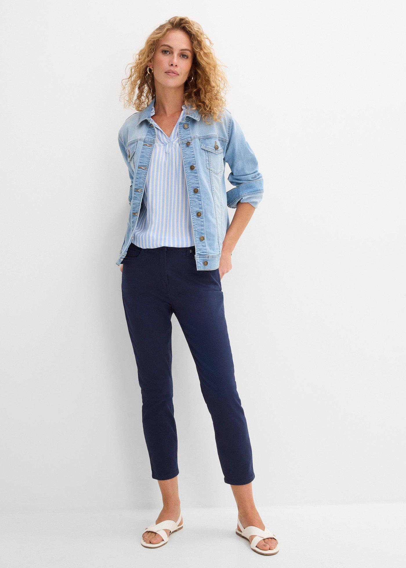 Spodnie 7/8, high waist - Bonprix