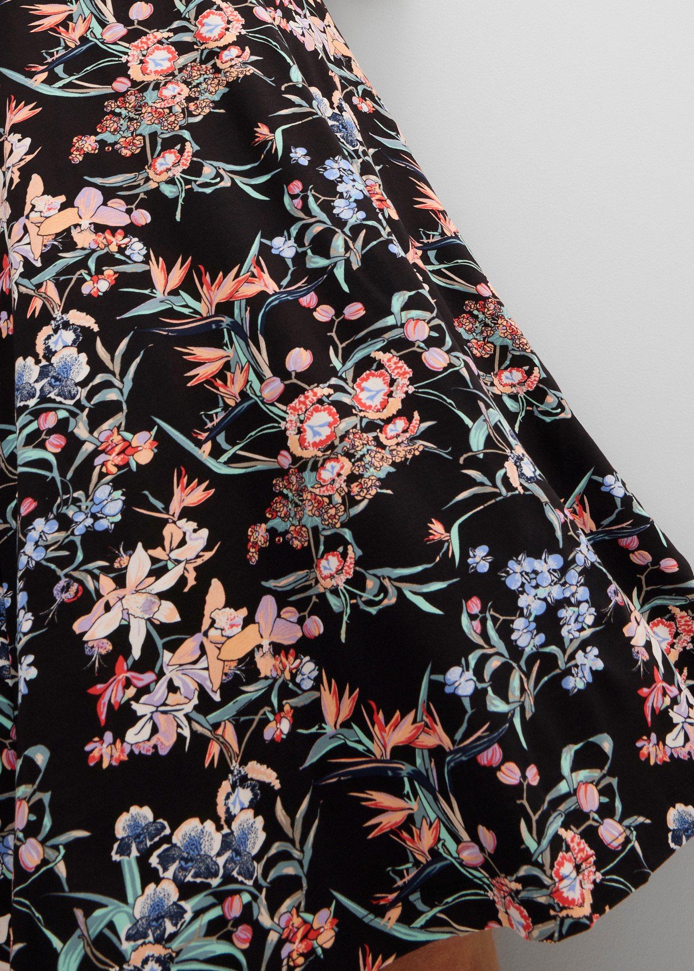 Trapezowa sukienka w długości do kolan, z dżerseju - Bonprix